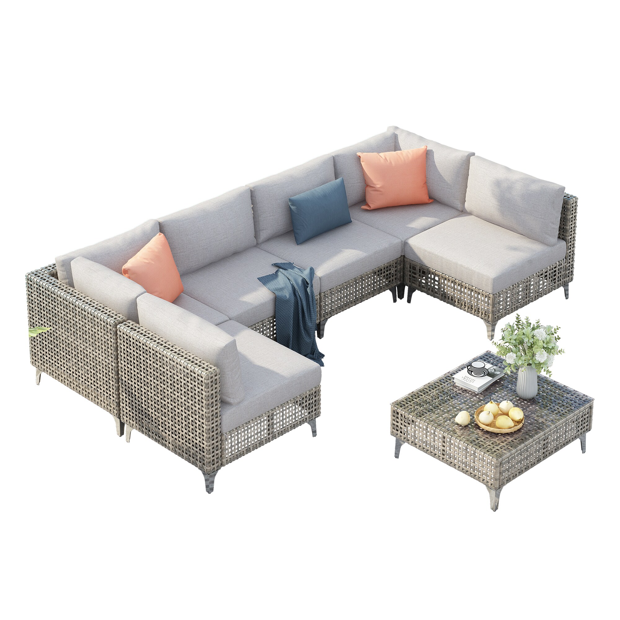 SINOFURN SYB260073GY Patio-Sofas-Daybeds - View #20
