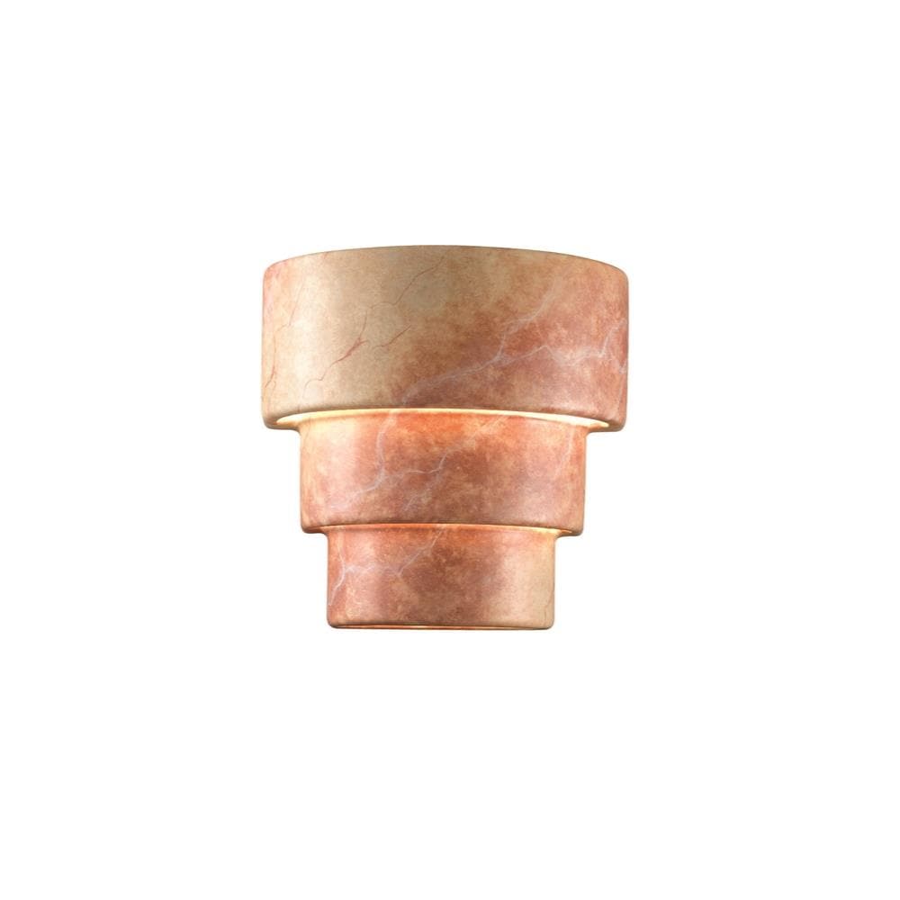 Justice Design Group CER-2225-STOA Ambiance 10.75-in W 2 -Light Multiple colors Transitional Wall Sconce