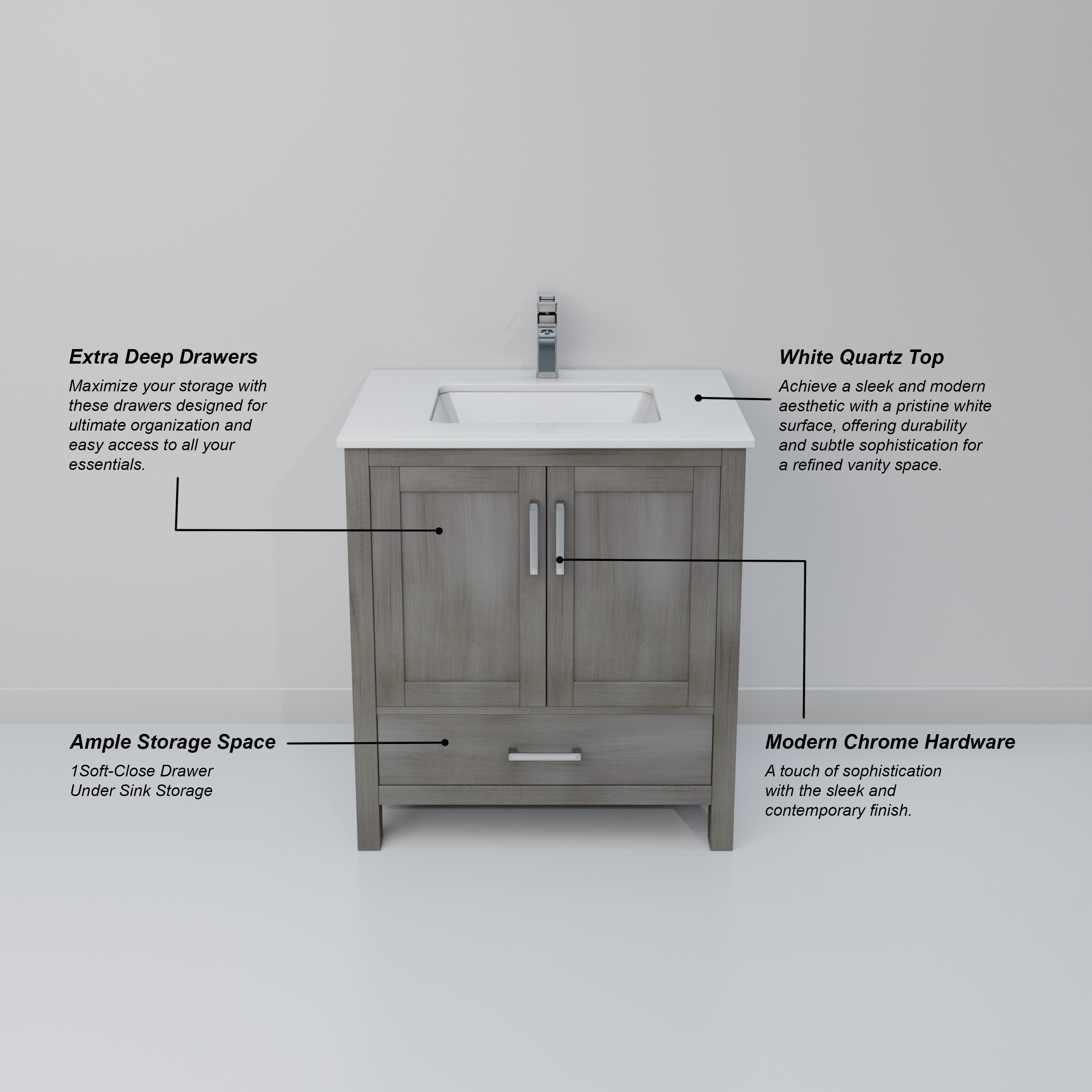 Lexora LVJ30SD201 Bath-Vanity-Combo - View #9