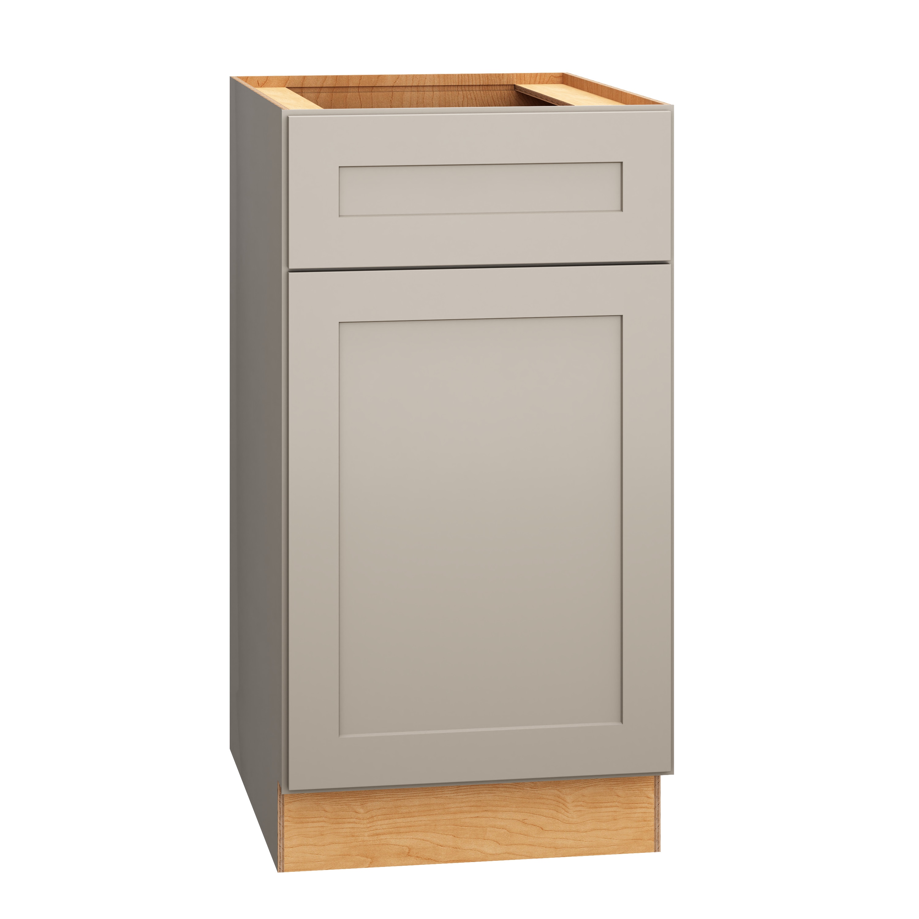 Diamond Express 327 B18R Jamestown 18-in W x 34.5-in H x 24-in D Cloud Gray Base Fully assembled Plywood Cabinet (Recessed Panel Shaker)