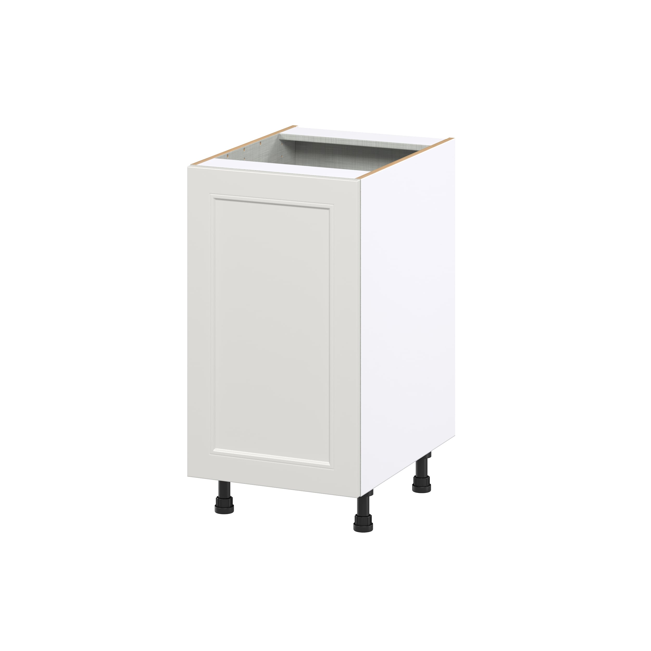 Hugo&Borg Belcourt 18-in W x 34.5-in H x 24-in D Gray Painted 1-Drawer Pull-out Cabinet Base Fully Assembled Cabinet (Recessed Panel Style)