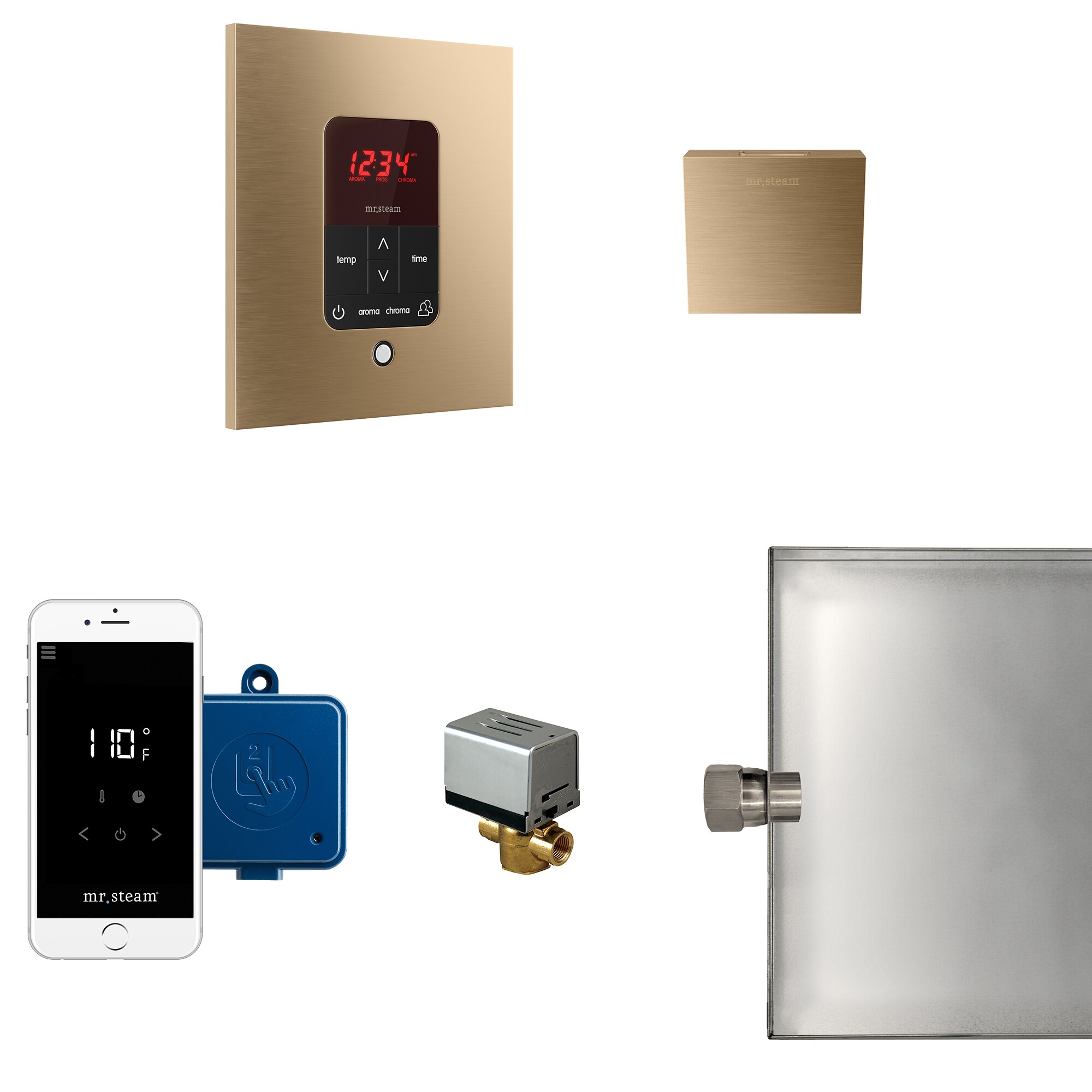 Mr. Steam MSBUTLER1SQ-BB 120-Watt Brushed Bronze Steam generator control kit