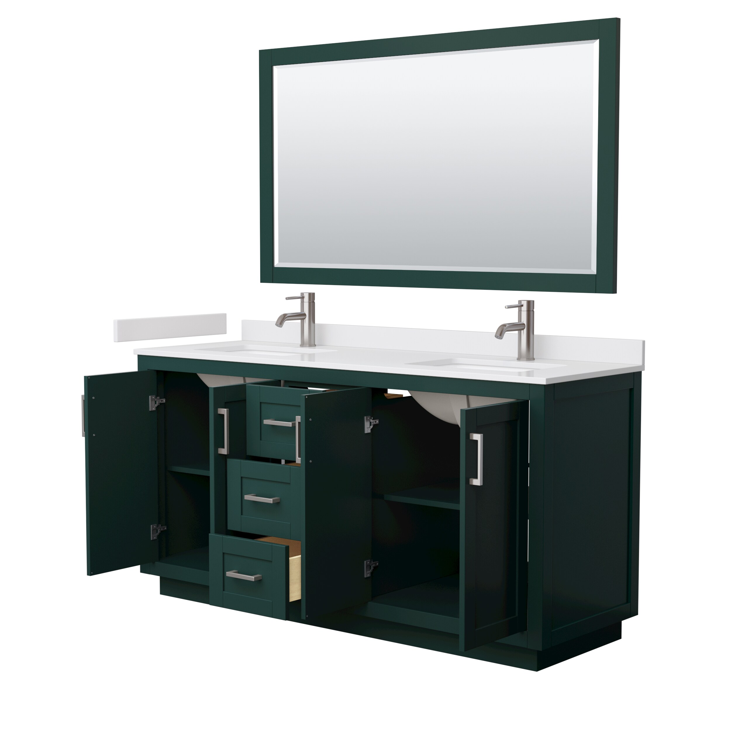 Wyndham Collection WCF292966DGEWCUNSM58 Bath-Vanity-Combo - View #3
