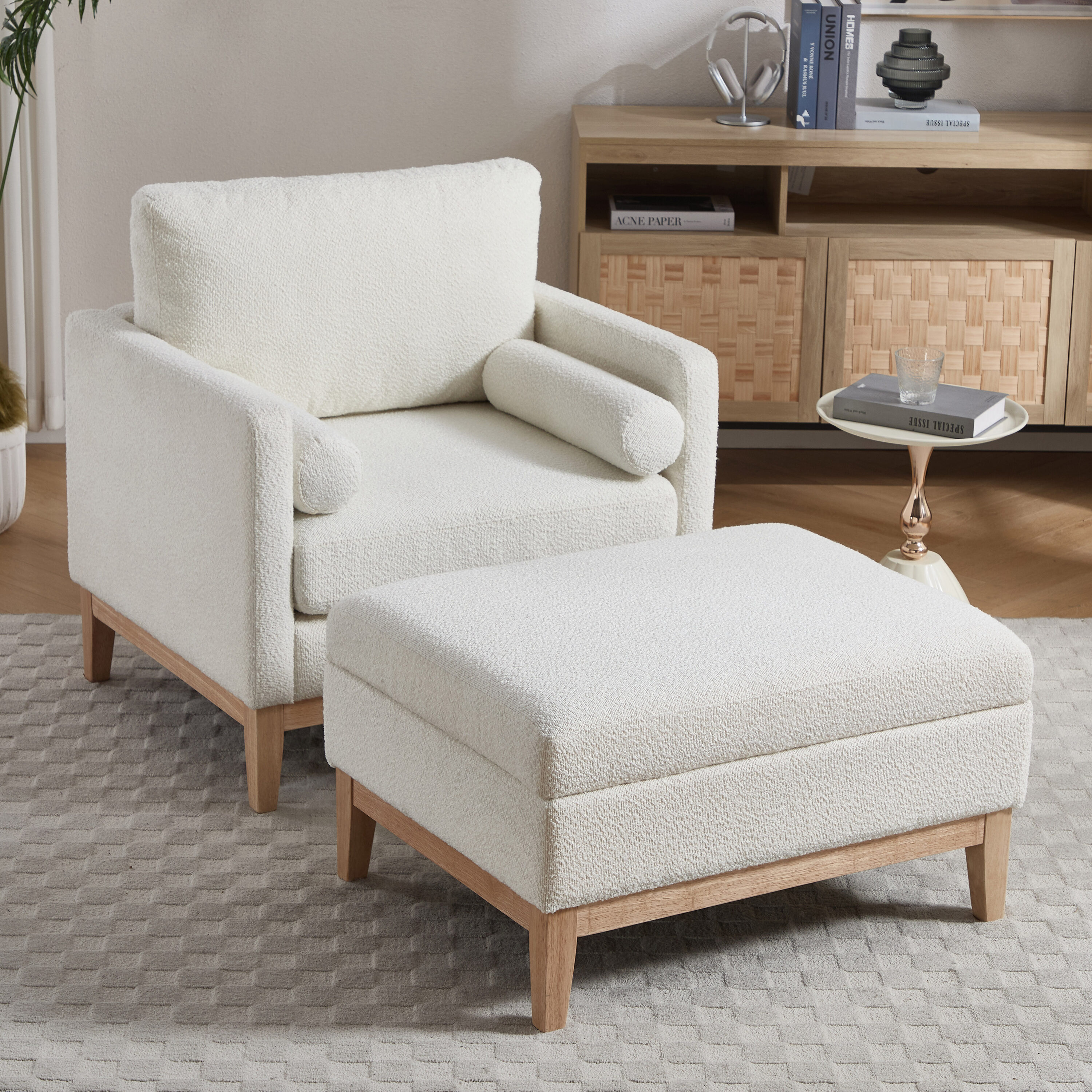Hrinhom HC-S2019SET-IVORY chairs - View #3