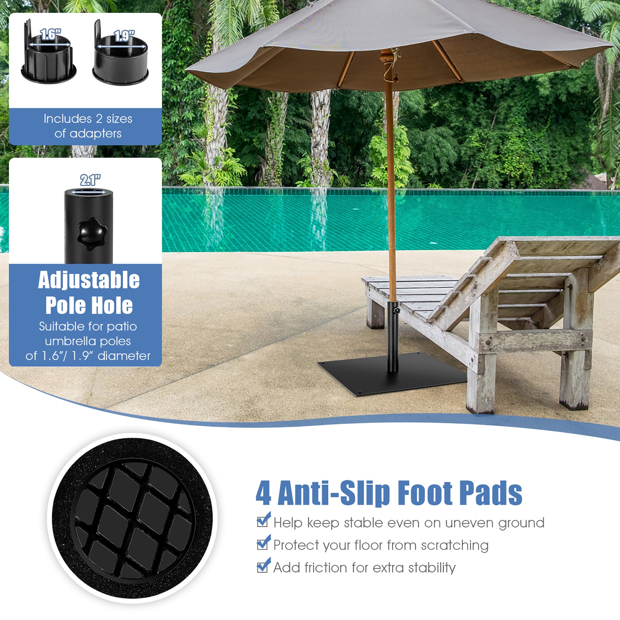 Costway NP10530 Umbrella-Bases - View #5