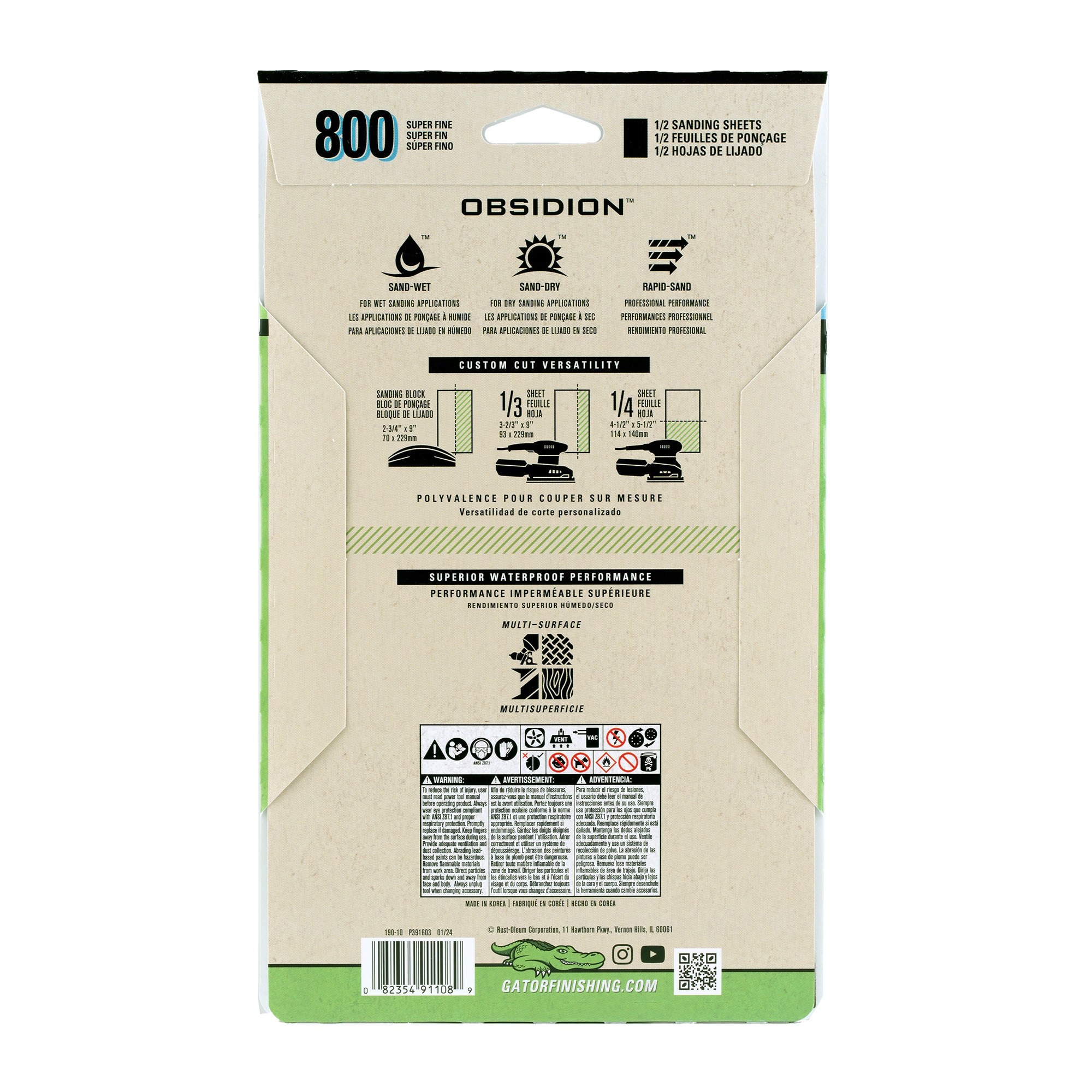 Gator 391108 Pt-Sandpaper - View #3