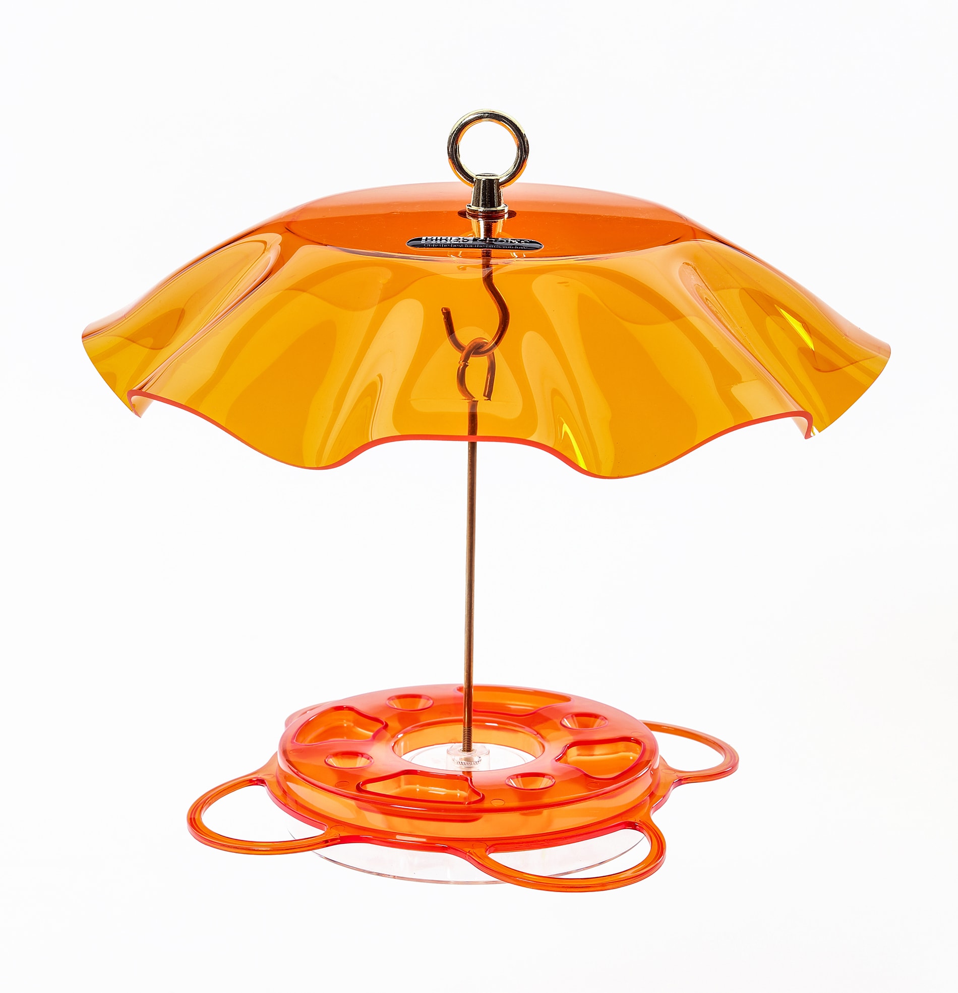 BIRDS CHOICE NP1012 Oriole Feeder w/Weather Guard Kit Acrylic Hanging Platform Bird feeder - 12-oz
