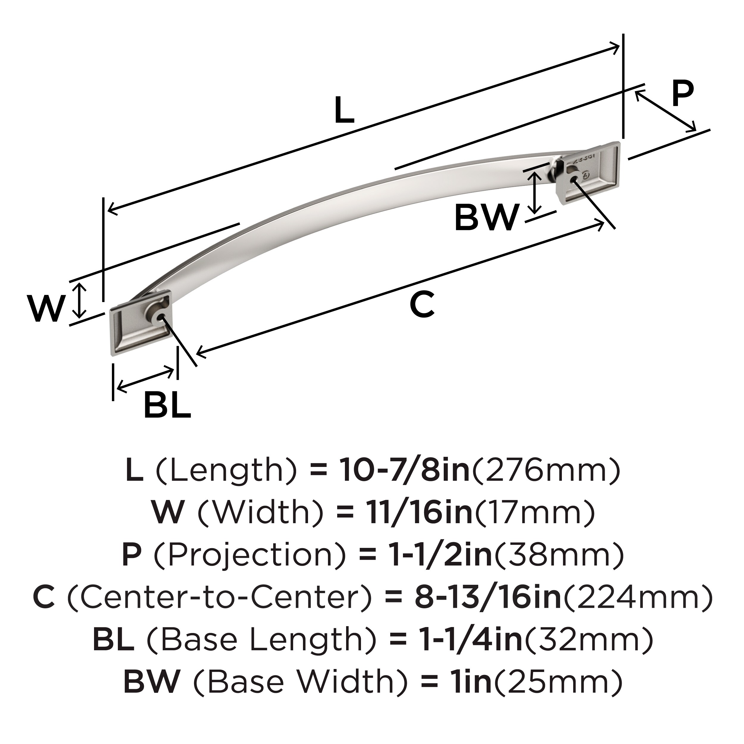 Amerock BP29351PN Cabinet-Pulls - View #3