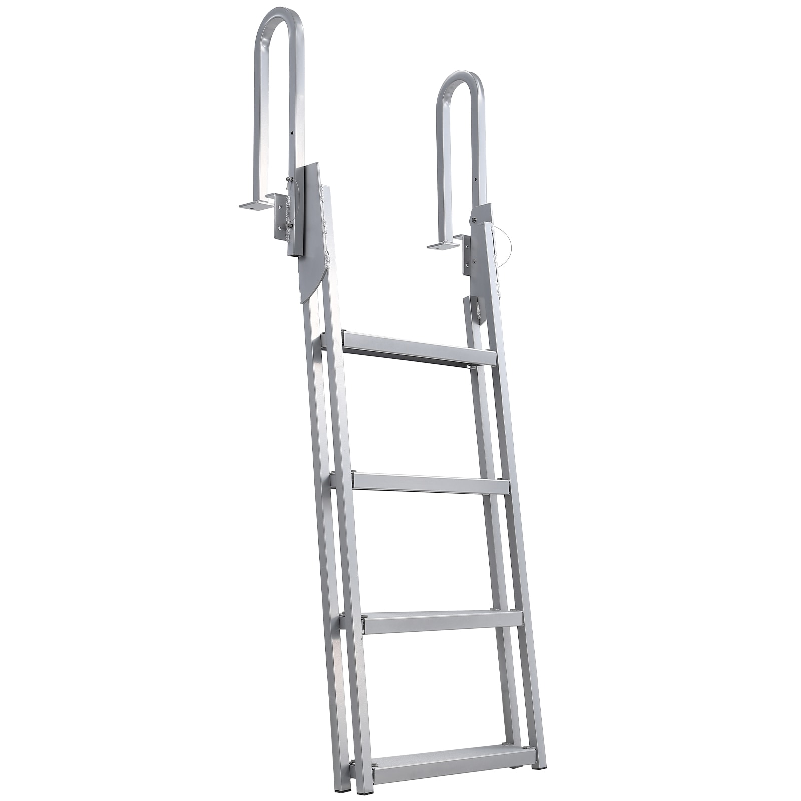 Garvee Heavy Duty Removable 5 Step Aluminum Tailgate Ladder with Adjustable Height for Pontoon Boats Lakes Pools Marine #BQH-V95PTUYB3