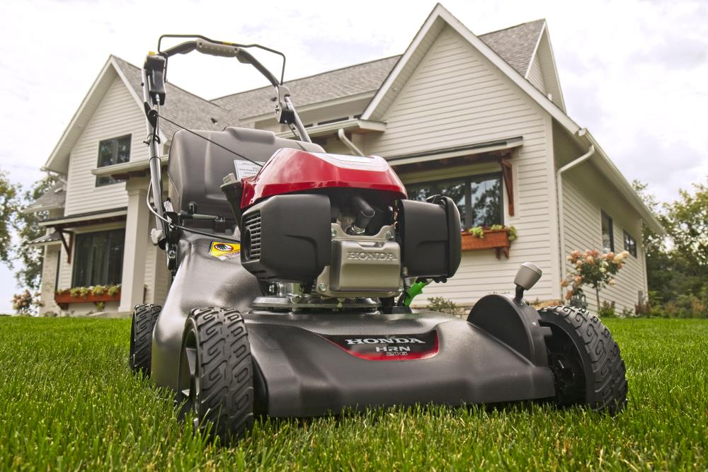 Honda HRN 21-in Gas Self-propelled Lawn Mower with 166-cc Engine in the ...