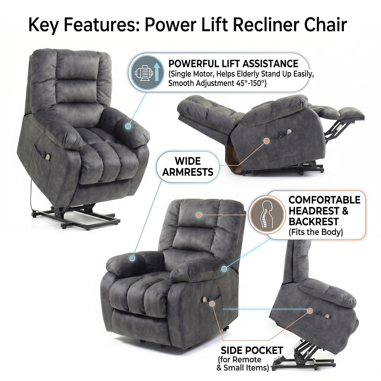 GZMR HM-388-BE recliners - View #6