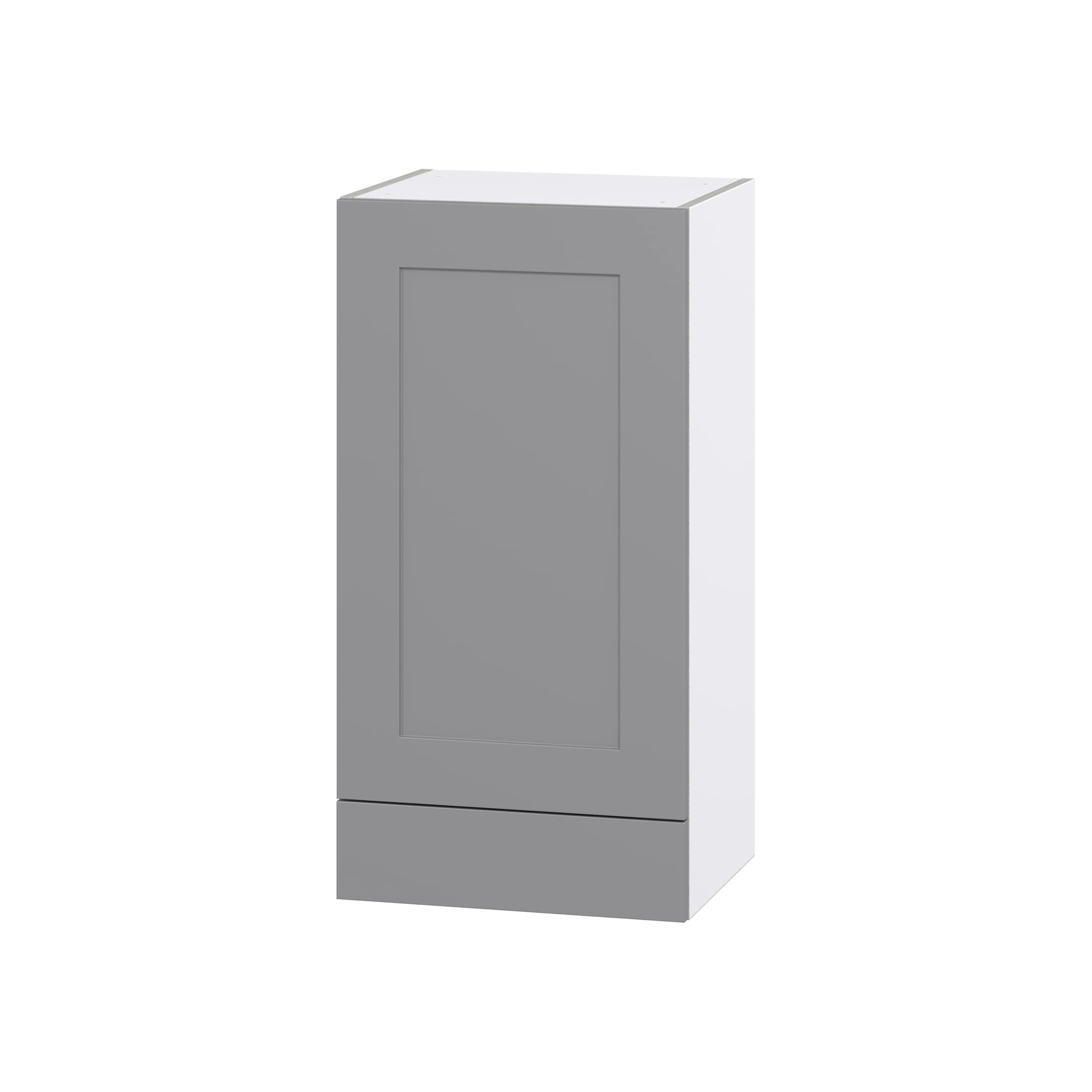 Hugo&Borg DSW1835A(L/R)-BM Beaumont 18-in W x 35-in H x 14-in D Slate Gray Wall Fully assembled Cabinet (Flat Panel Shaker)