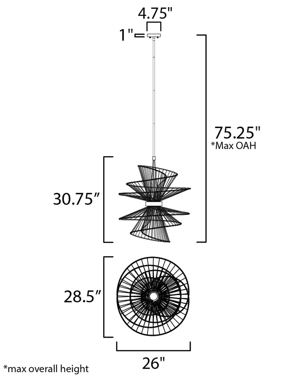 Maxim Lighting 24176MW Pendant-Lights - View #2