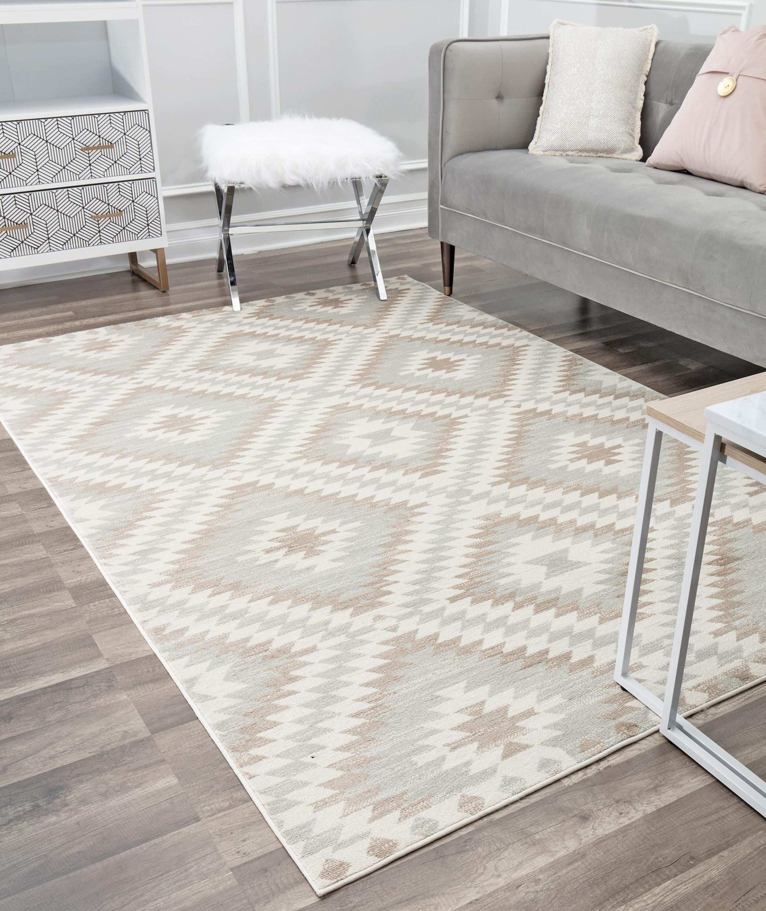 Rugs America 30491 Bodrum 8 x 12 (ft) Loomed Polypropylene Sea Breeze Rectangular Indoor Tribal Moroccan Area rug