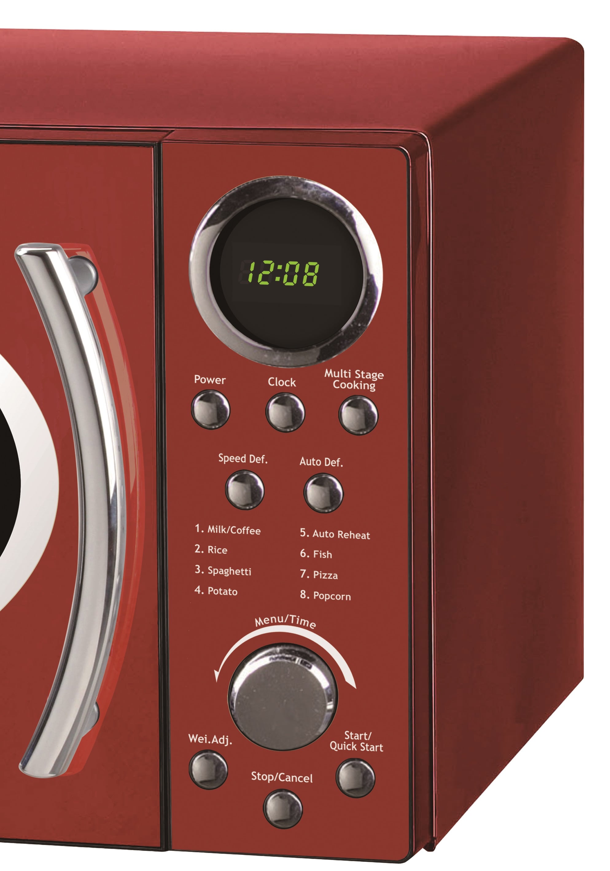 RCA RMW953-RED - Horno de microondas, 900 vatios con 10 niveles de  potencia, color rojo