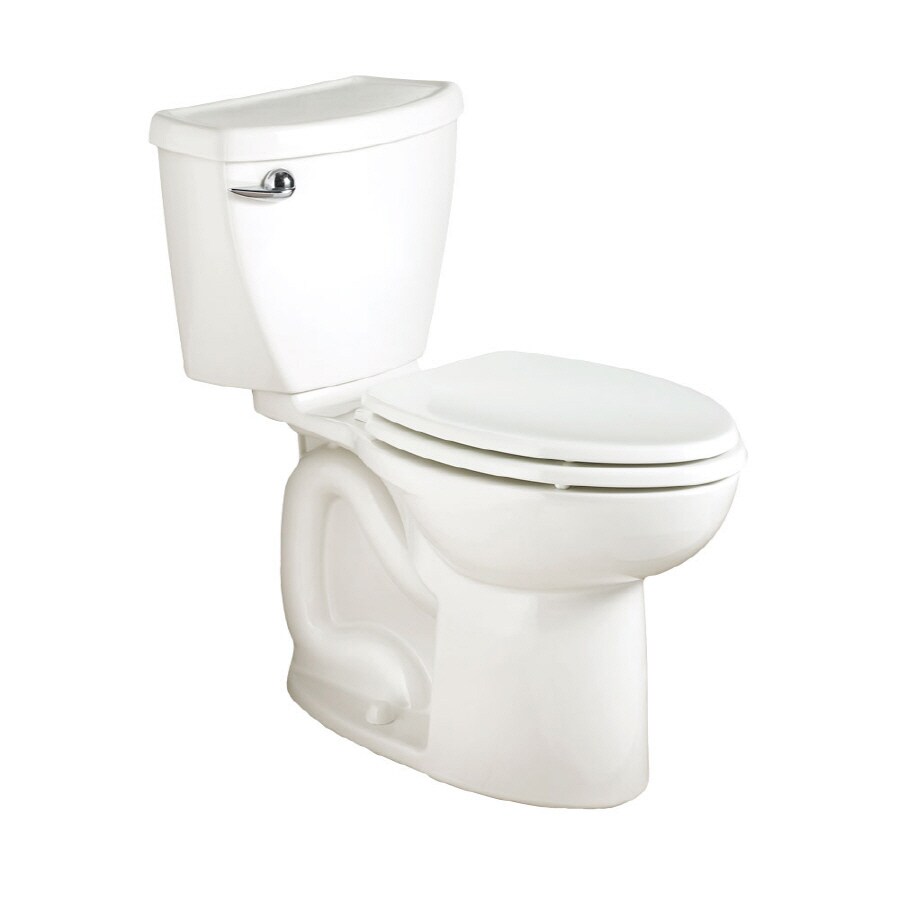 American Standard Cadet 3 White Elongated Chair Height 2-Piece Toilet 12-in Rough-In Size (ADA Compliant)