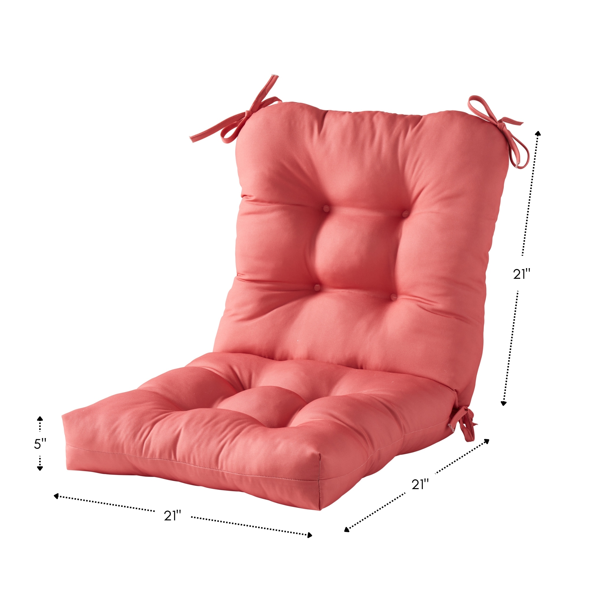 Greendale Home Fashions OC5815-CORAL Patio-Furniture-Cushions - View #8