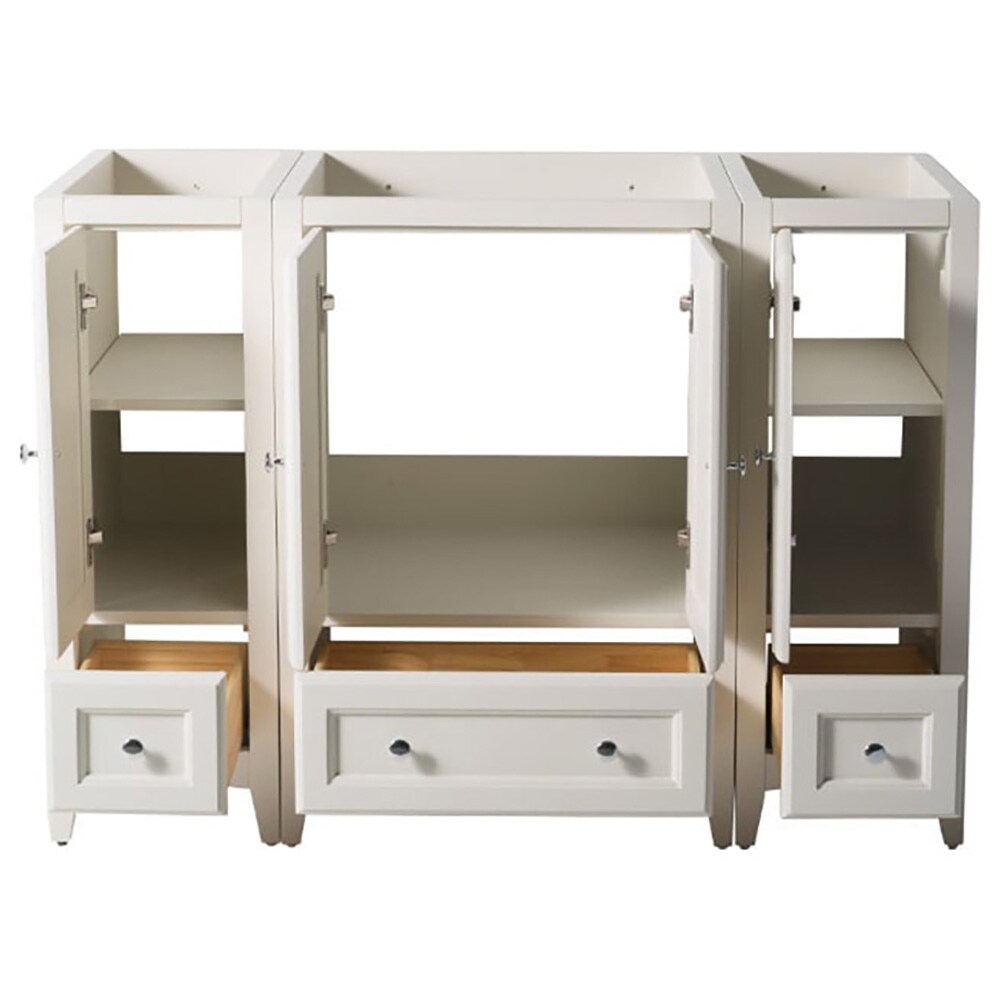 Oxford 48" Antique White Engineered Wood Freestanding Bathroom Vanity Base