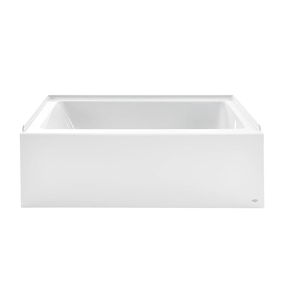 American Standard 2973102.020 Studio 30-in x 60-in White Acrylic Rectangular Alcove Soaking bathtub Drain ( Right Drain )