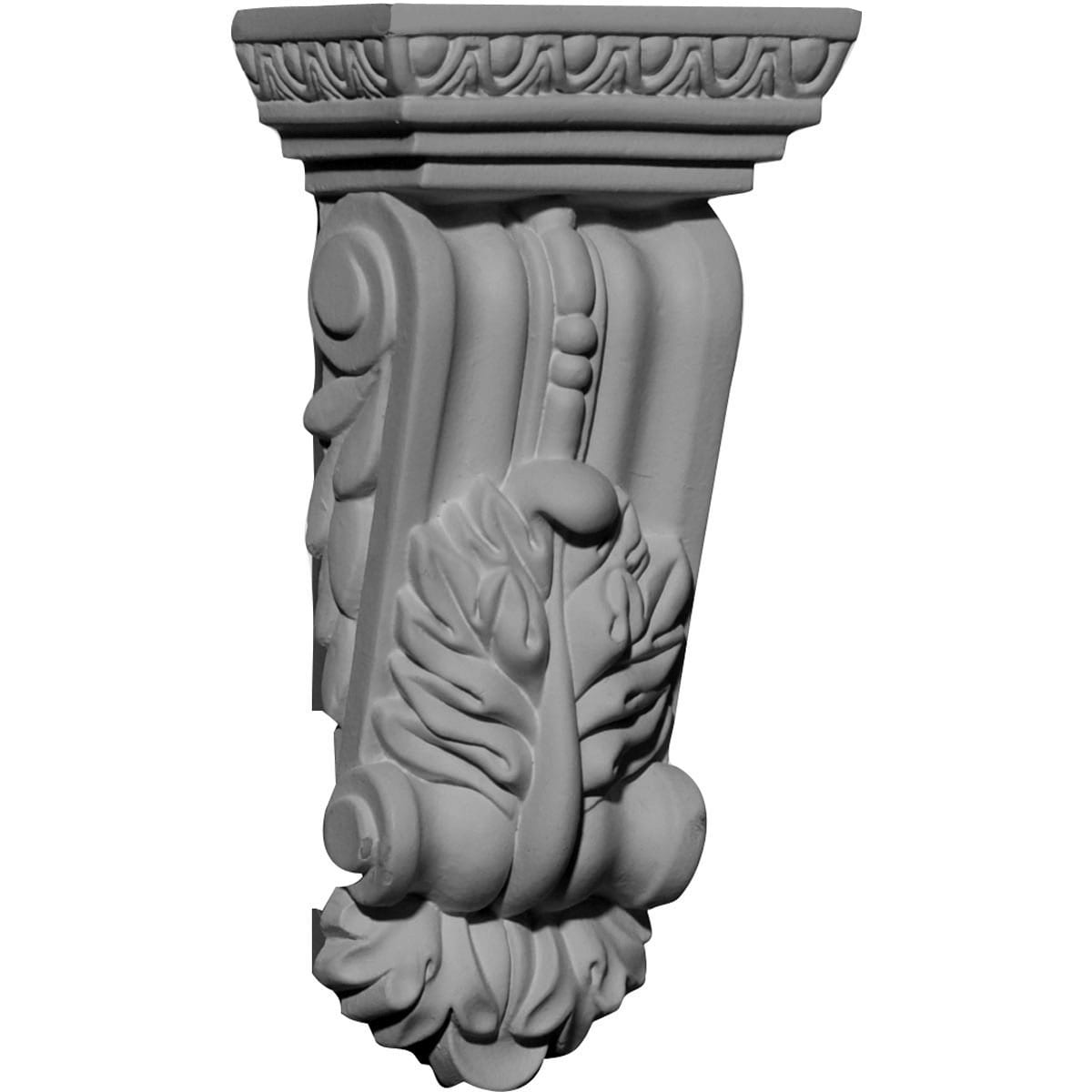 Ekena Millwork COR02X01X05GR 2.75-in x 1.625-in x 5.5-in Primed White Polyurethane Paintable Corbel