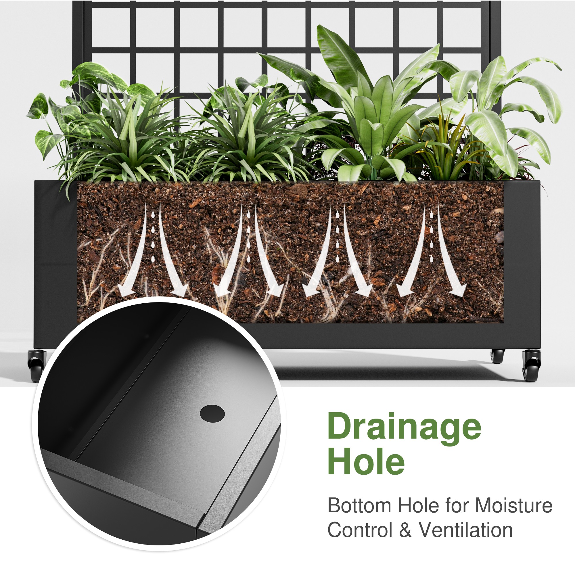 Misty Moon LW0409-RPB-ZZX036 Raised-Planter-Boxes - View #5