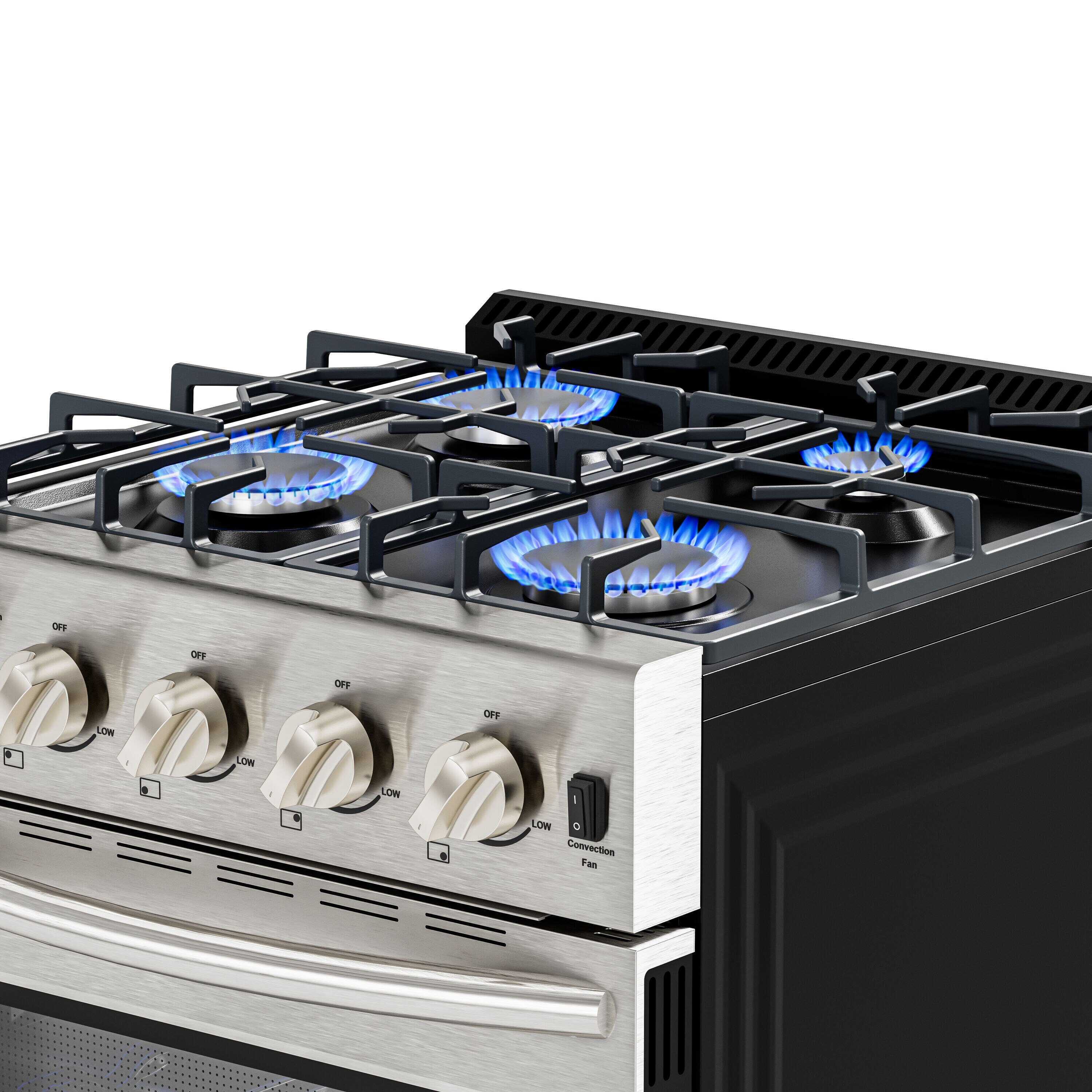 KoolMore LOW-KM-SGR24-SS Freestanding-Gas-Ranges - View #17