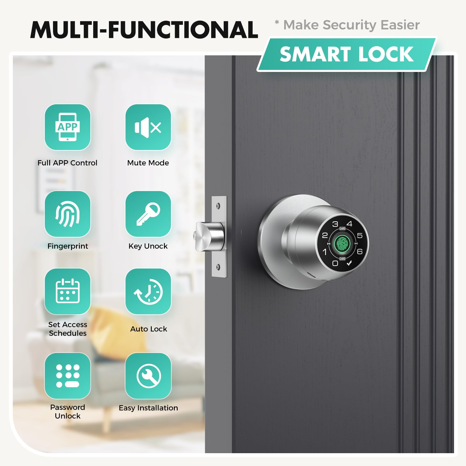 KHKFY LKH0712X094 Electronic-Door-Locks - View #2