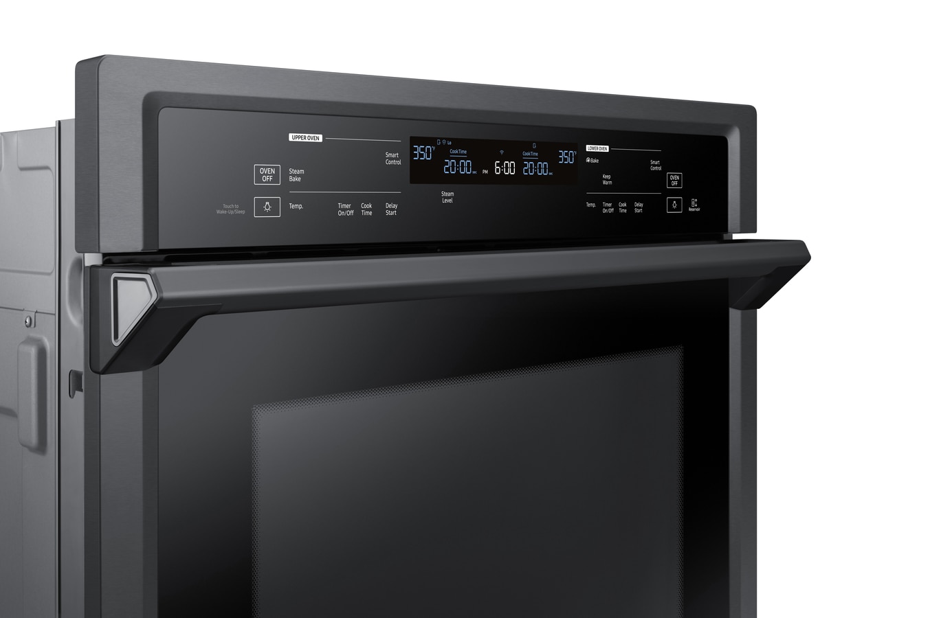 Samsung NV51CG600DMT 30 Inch Double Electric Smart Wall Oven with 10.2 cu.  ft. Dual Convection Oven, Self+Steam Clean, Air Fry, Steam Cook, Air Sous  Vide, Sabbath, and Gliding Rack: Matte Black Steel