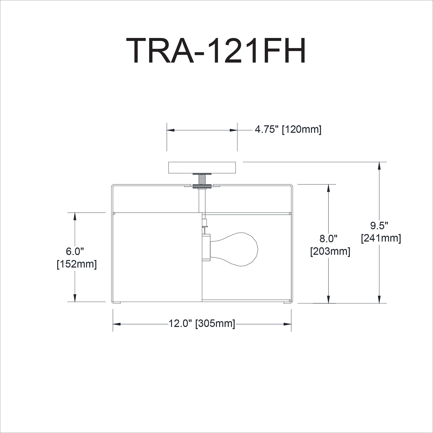 Dainolite TRA-121FH-GLD-WH flushmounts - View #2