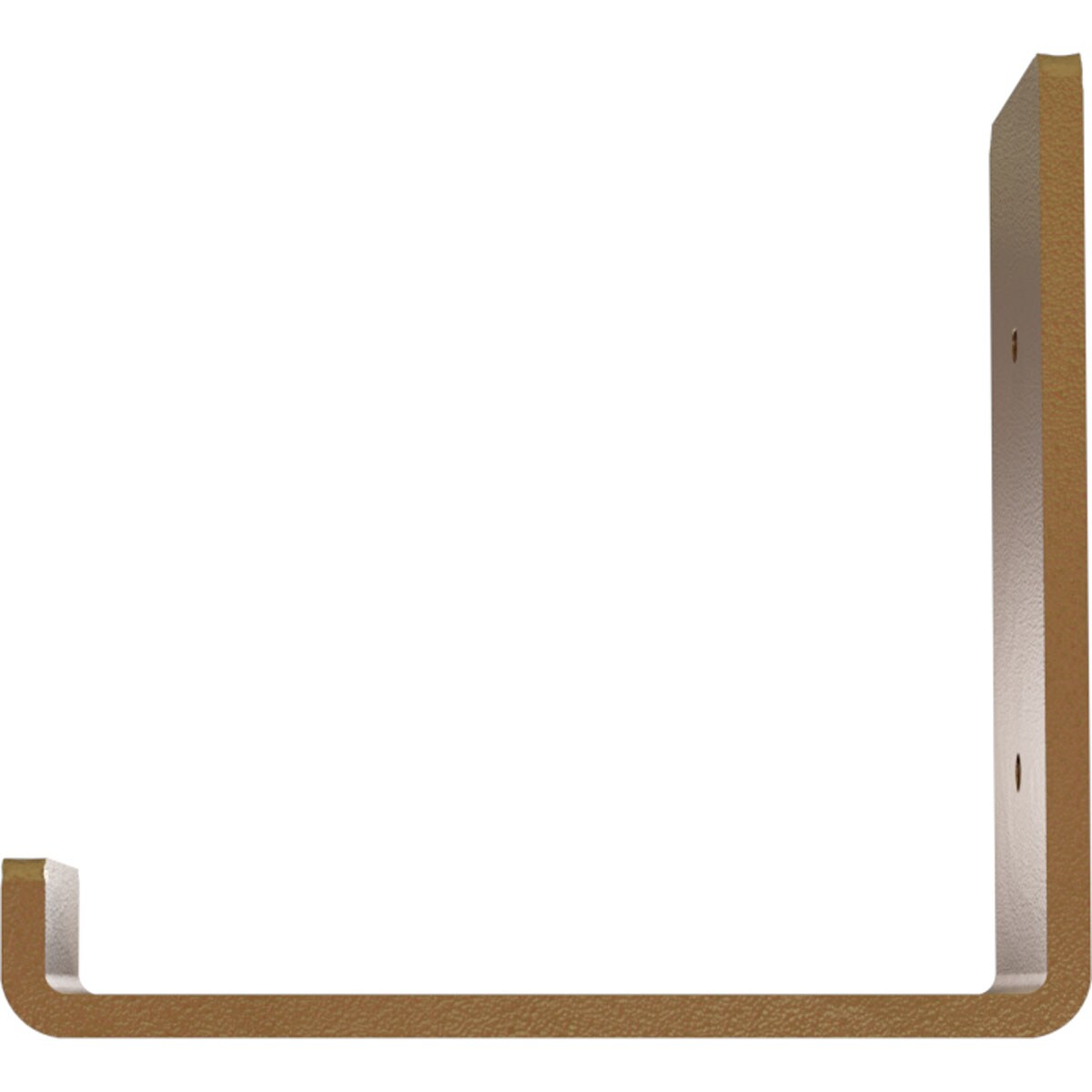Hammered Gold 5.5" Urban Steel Hanging Shelf Bracket