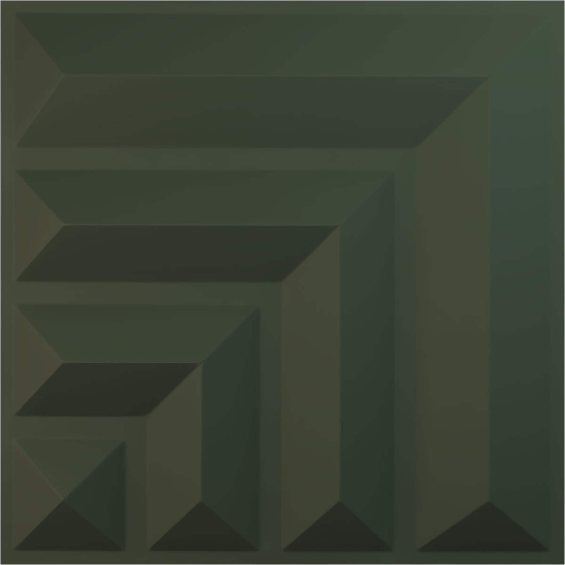 Ekena Millwork WP20X20BTGHC 19-5/8-in x 19-5/8-in Embossed Paintable/Stainable Green PVC Abstract Wall Panel ( 2.67-sq ft )