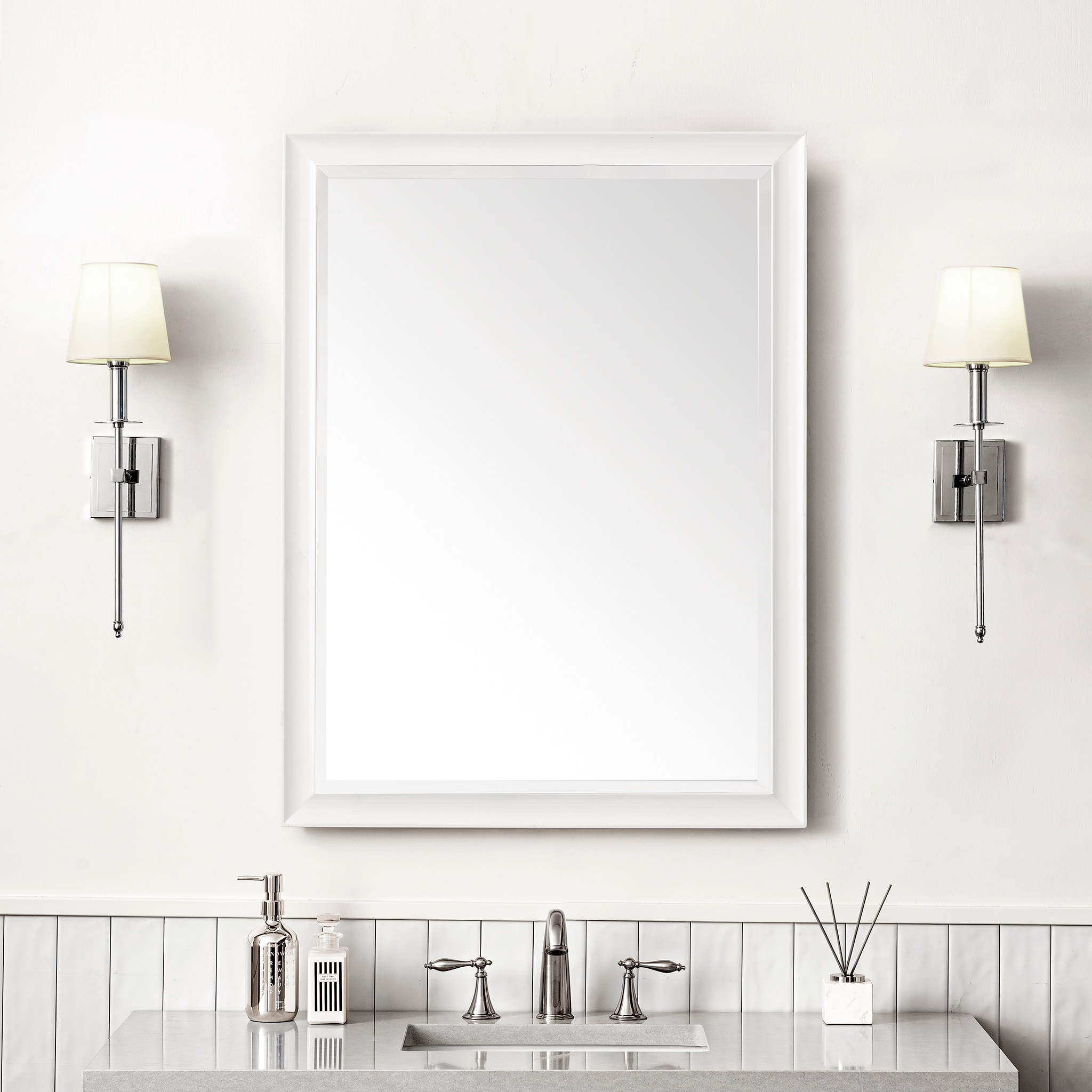 James Martin Vanities 735-M30-BW Framed-Bath-Mirrors - View #2