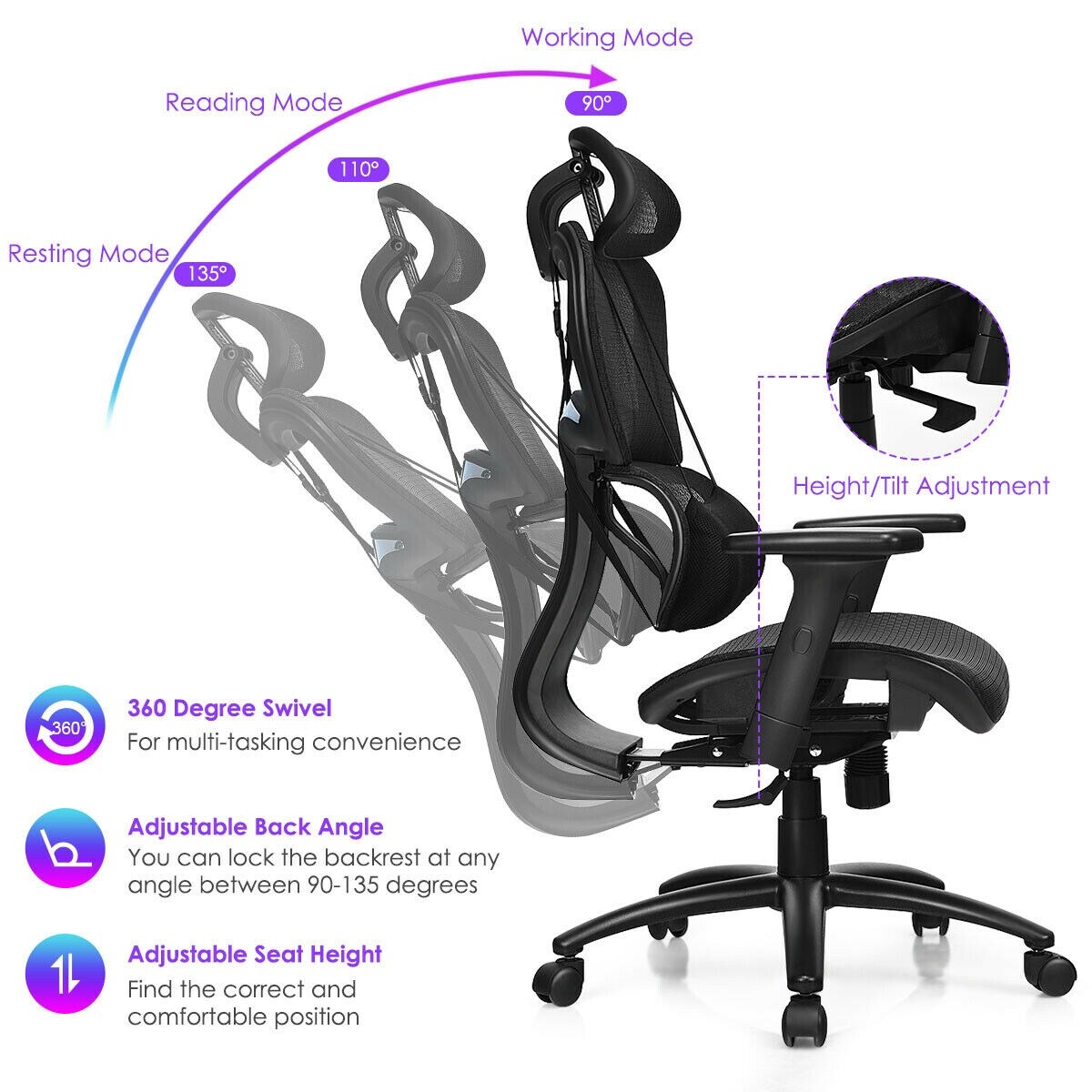 CASAINC WF-HYSN-63657 Office-Chairs - View #7