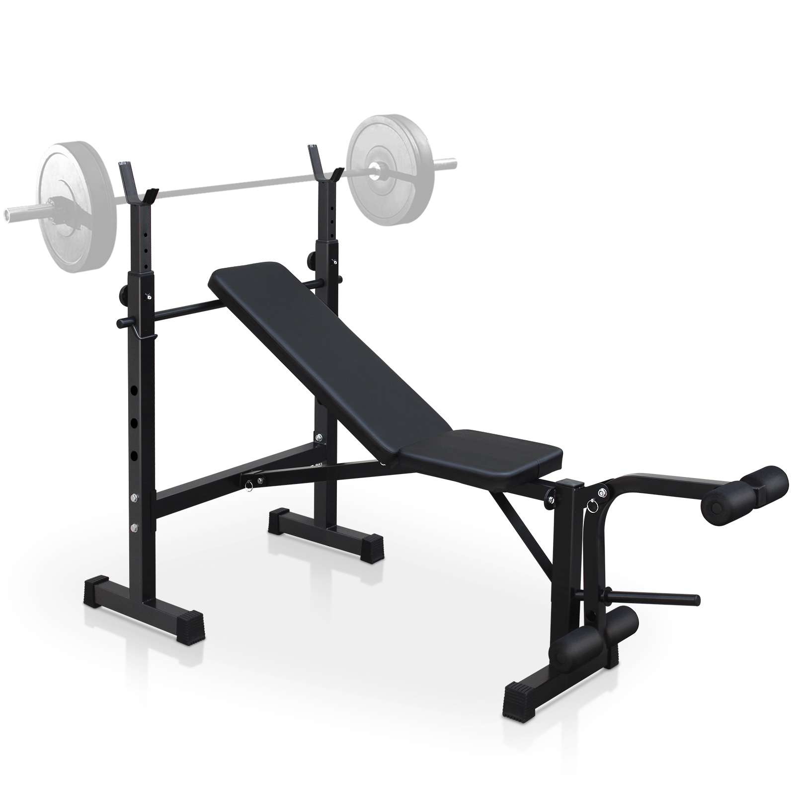  Olympic Weight Bench Bench Press Set with Squat Rack and Bench for Home Gym Full Body Workout