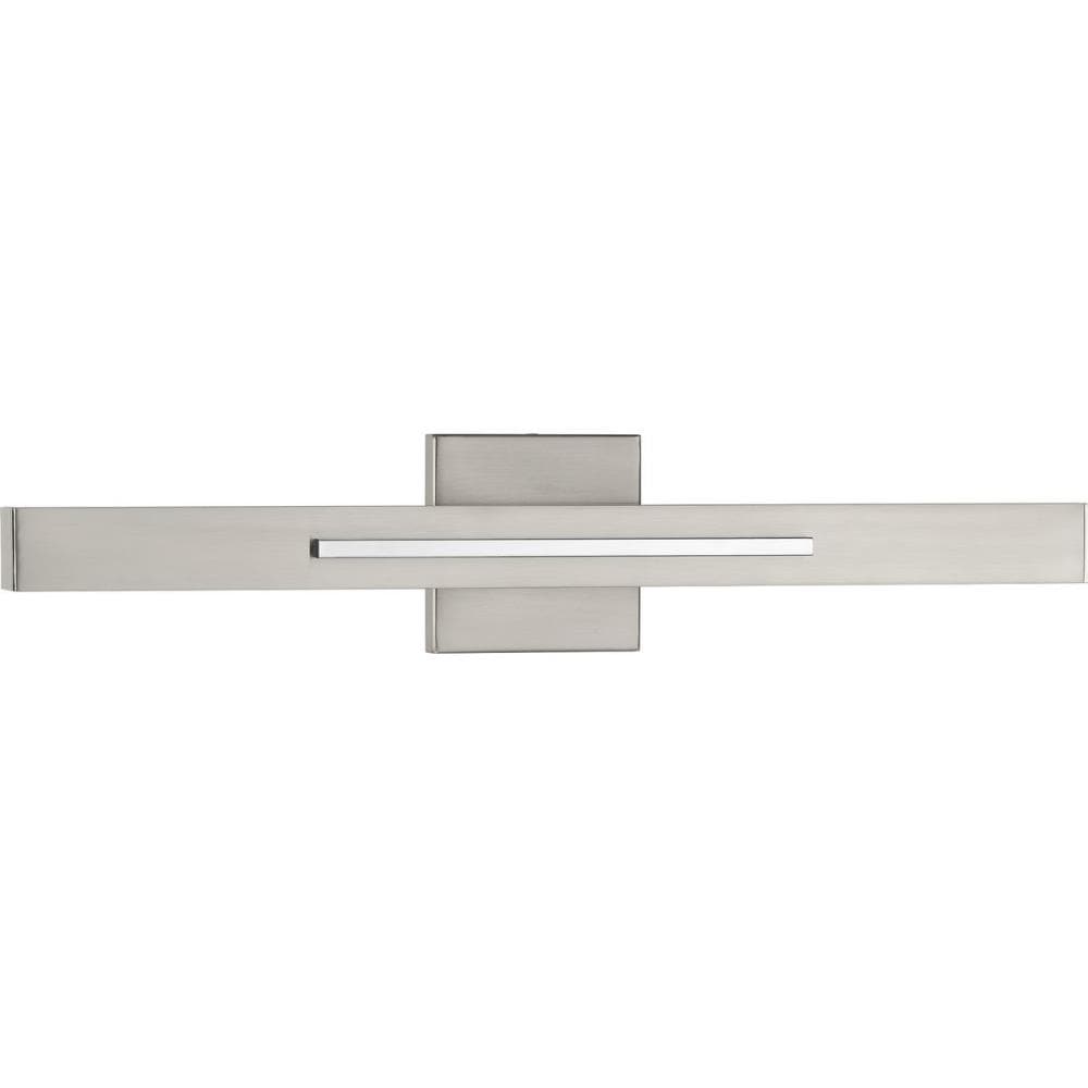 Progress Lighting P710052-009-30 Planck LED 4.75-in W 2-Light Brushed Nickel Modern/Contemporary Wall Sconce