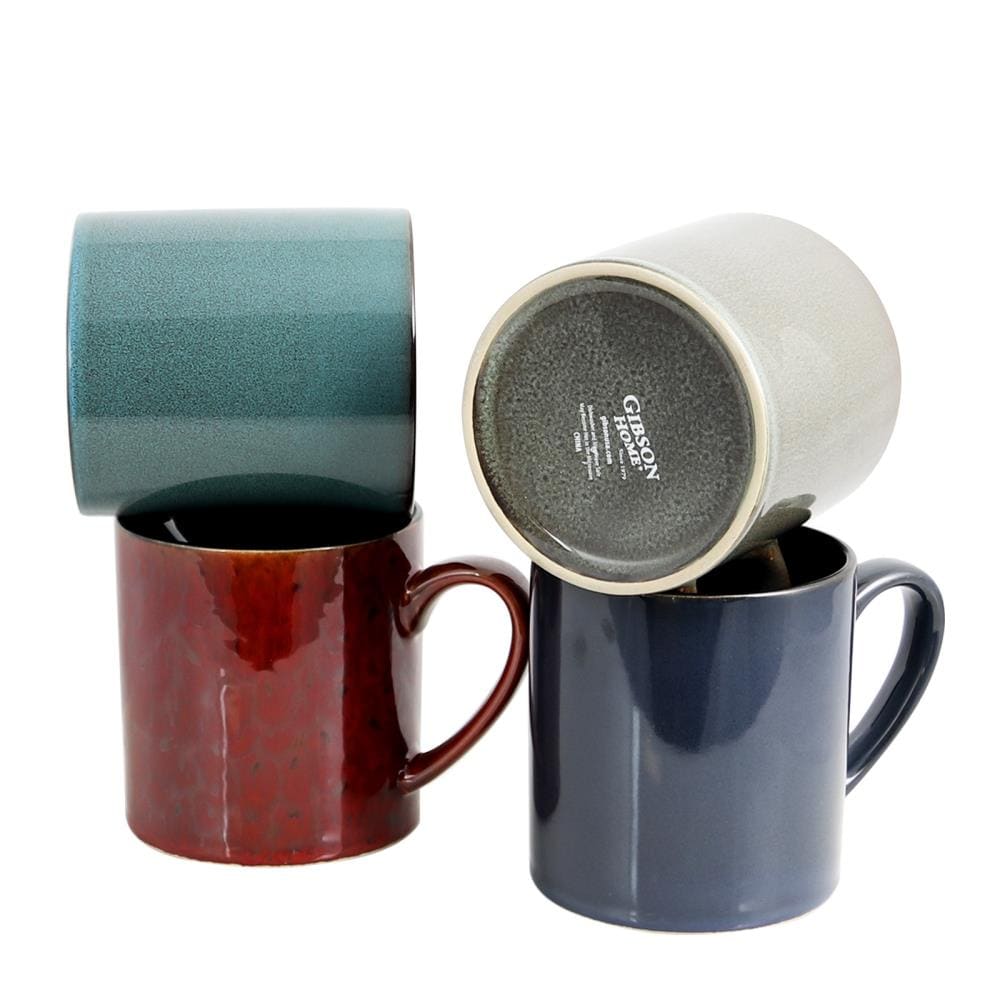 Gibson 18-fl oz Stoneware Travel Mug Set (4-Pack) in the Water Bottles &  Mugs department at