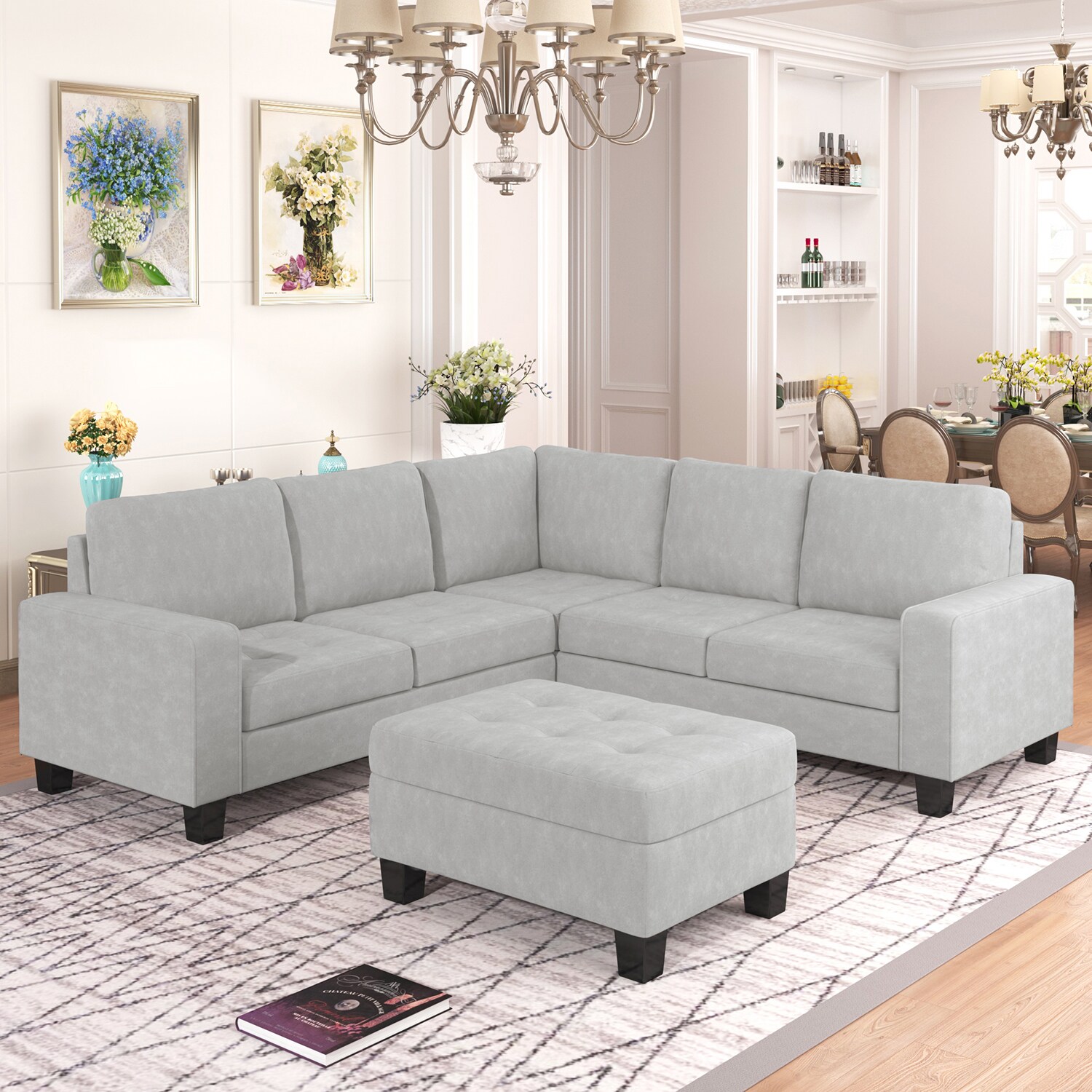 SINOFURN SYA370099GY Sofas-Loveseats - View #7