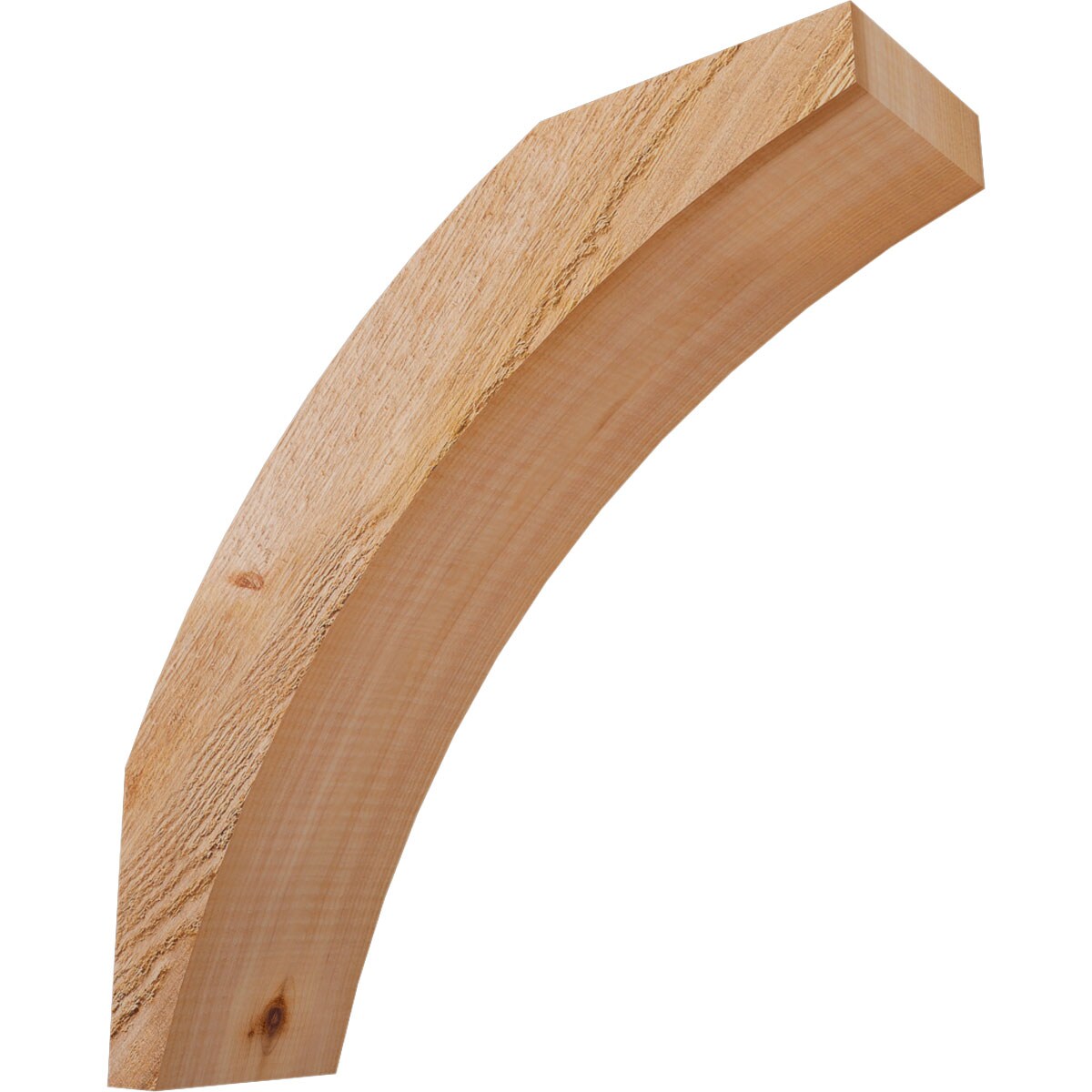 Ekena Millwork BRC04X14X14THR00RWR 4-in x 14-in x 14-in Western Red Cedar Unfinished Wood Thorton Rough Sawn Knee Brace