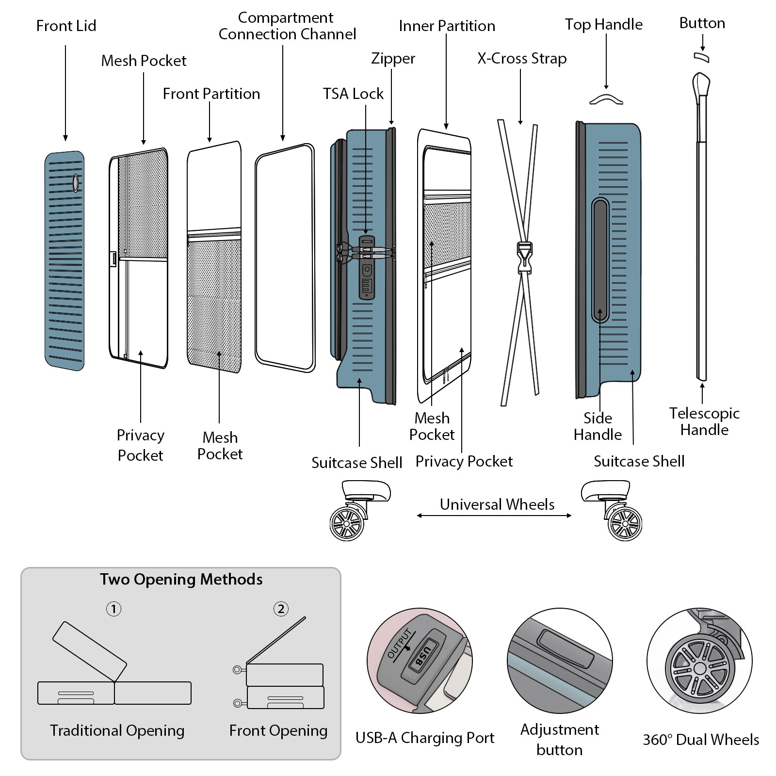 Flynama L-314954AAG Luggage-And-Luggage-Sets - View #8