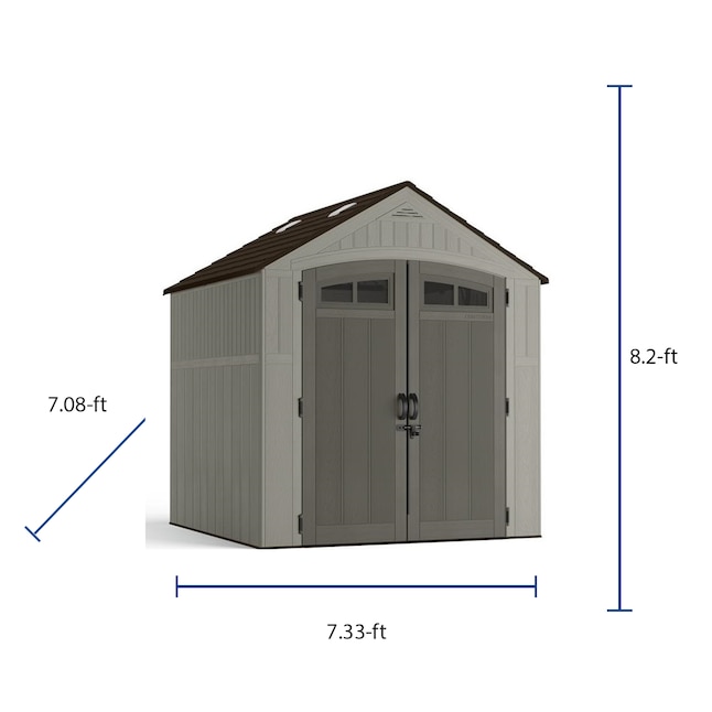 Craftsman Resin Storage Shed Gable, Sears Small Outdoor Storage Sheds