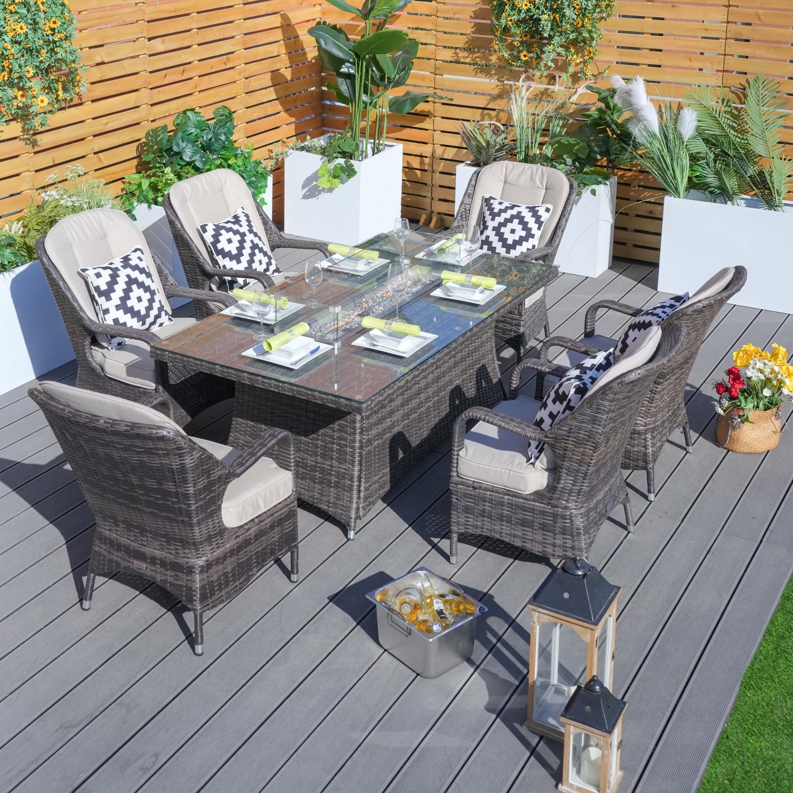 Direct Wicker DWG-1106R-BR Patio-Dining-Sets - View #8