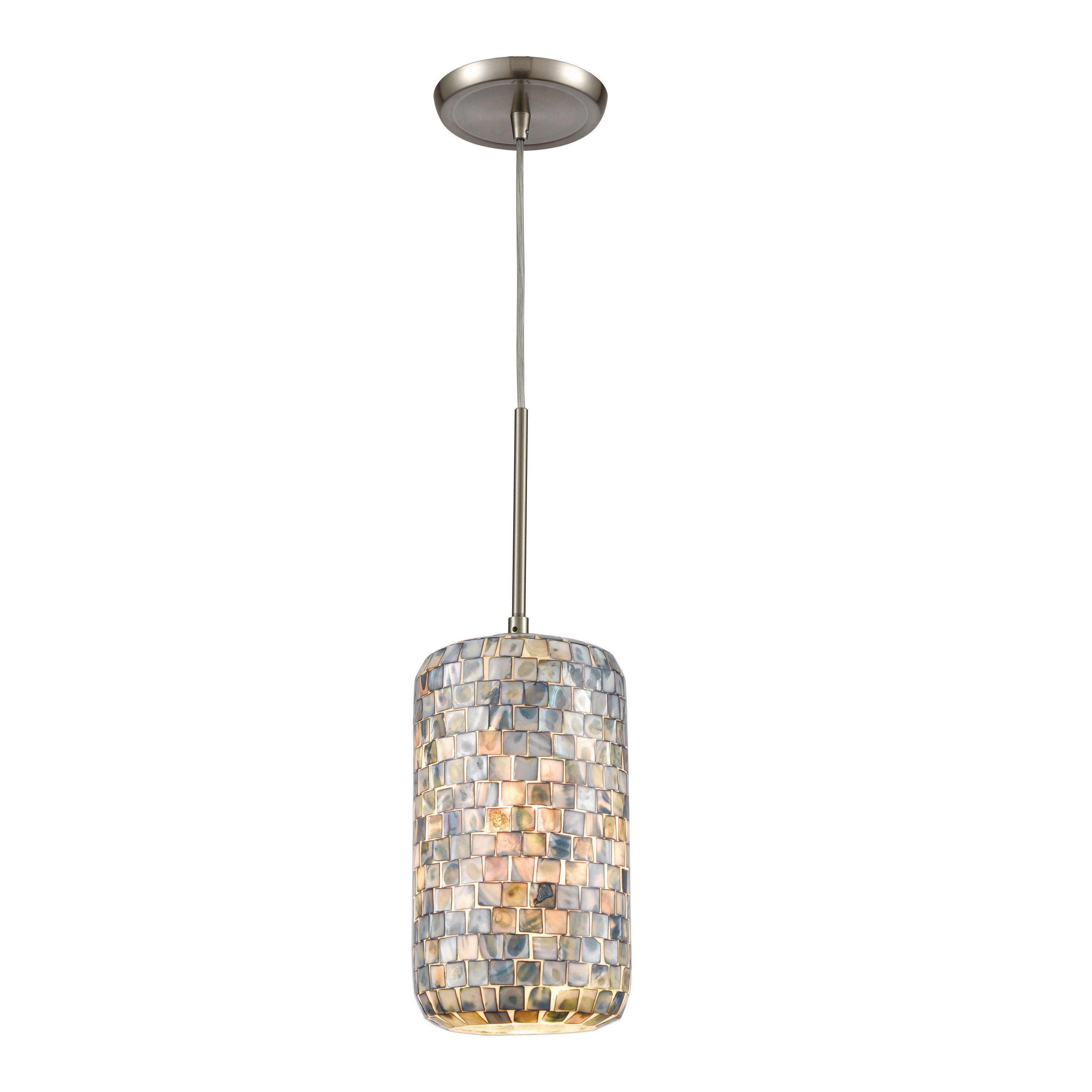 Westmore by ELK Lighting LWPN-210920001 Inlet Satin Nickel Transitional Bell LED Mini Hanging Pendant Light