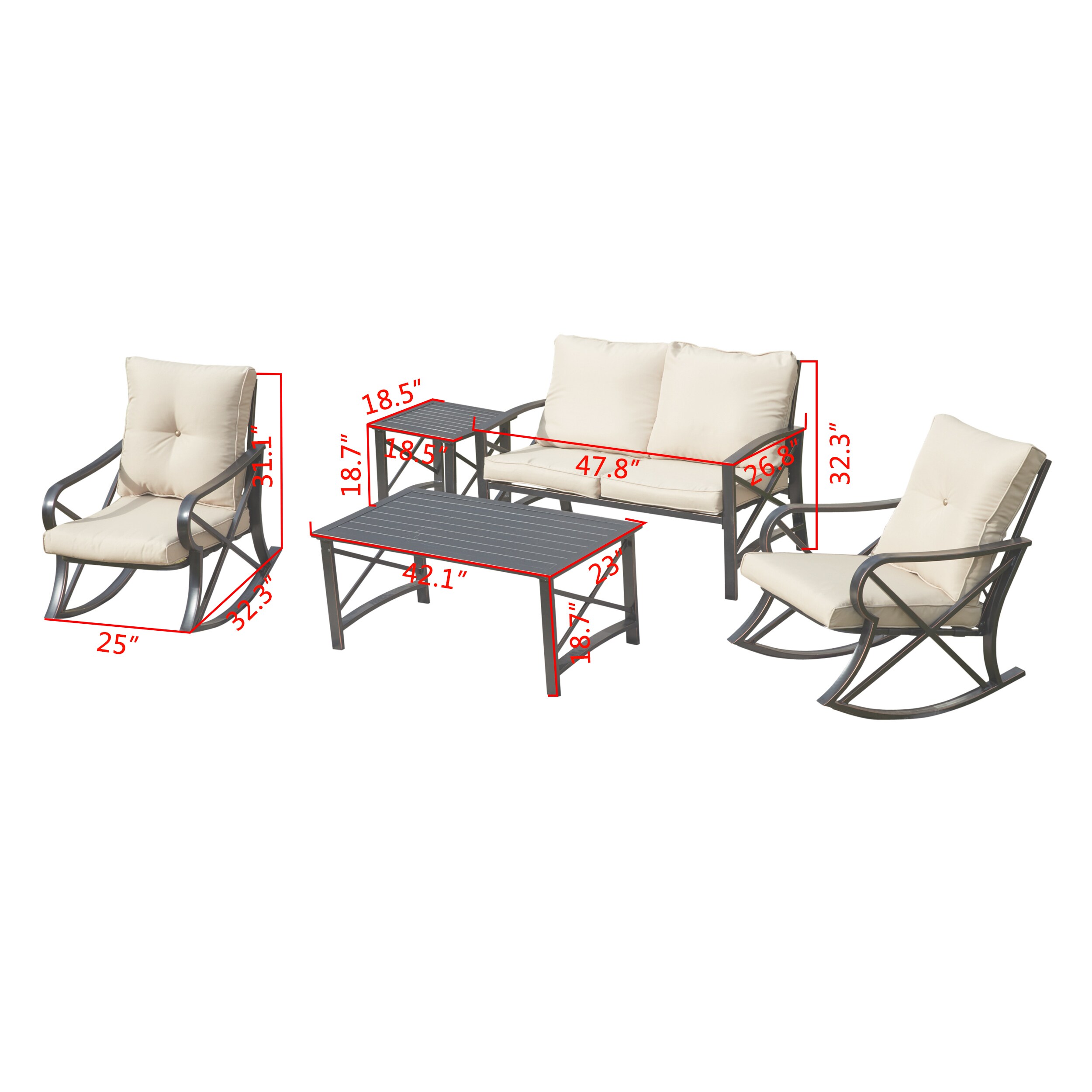 Top Home Space TP000-031-19-K Patio-Conversation-Sets - View #8