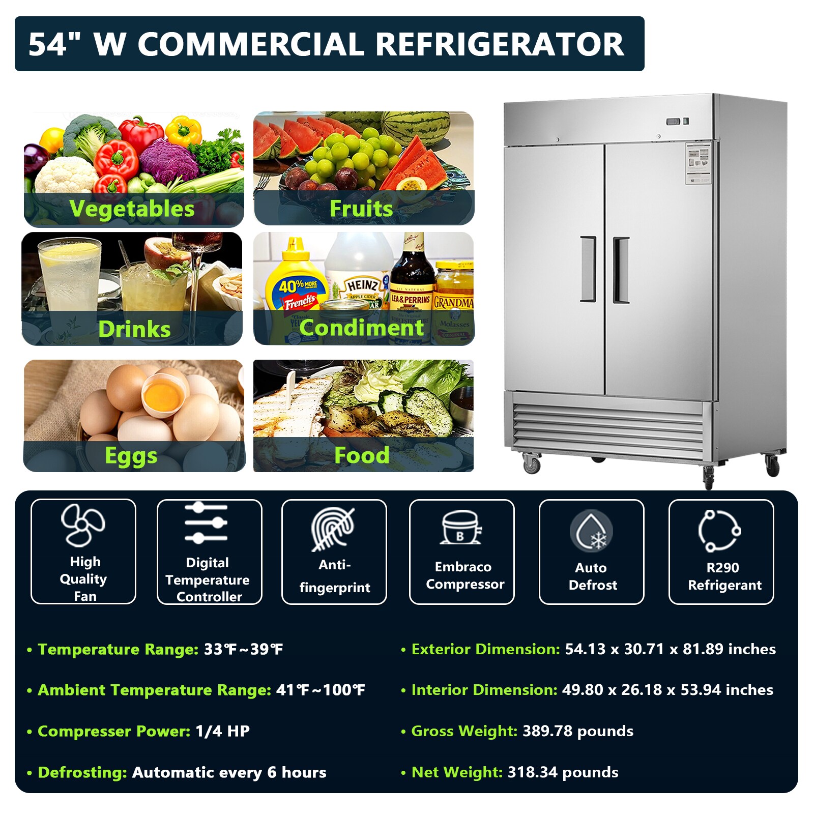ModernLuxe L3P-N818P191849S Commercial-Refrigerators - View #3