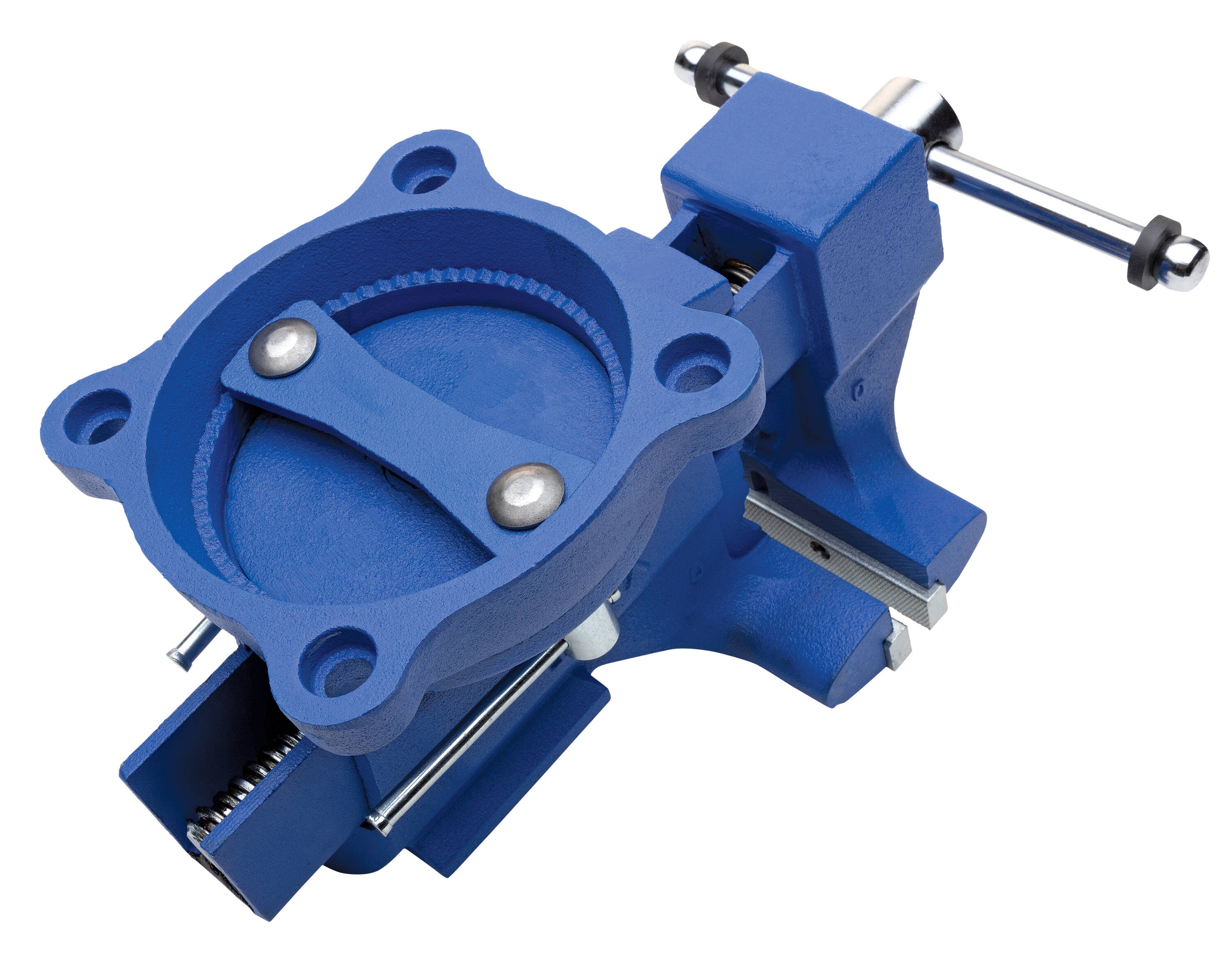 Yost Blue Cast Iron Bench Vise, 6-1/2-in Jaw Width, 5-1/2-in Jaw Opening, 3-3/4-in Throat Depth, 180 Swivel Base 465 Sansujyuku sansujyuku.com