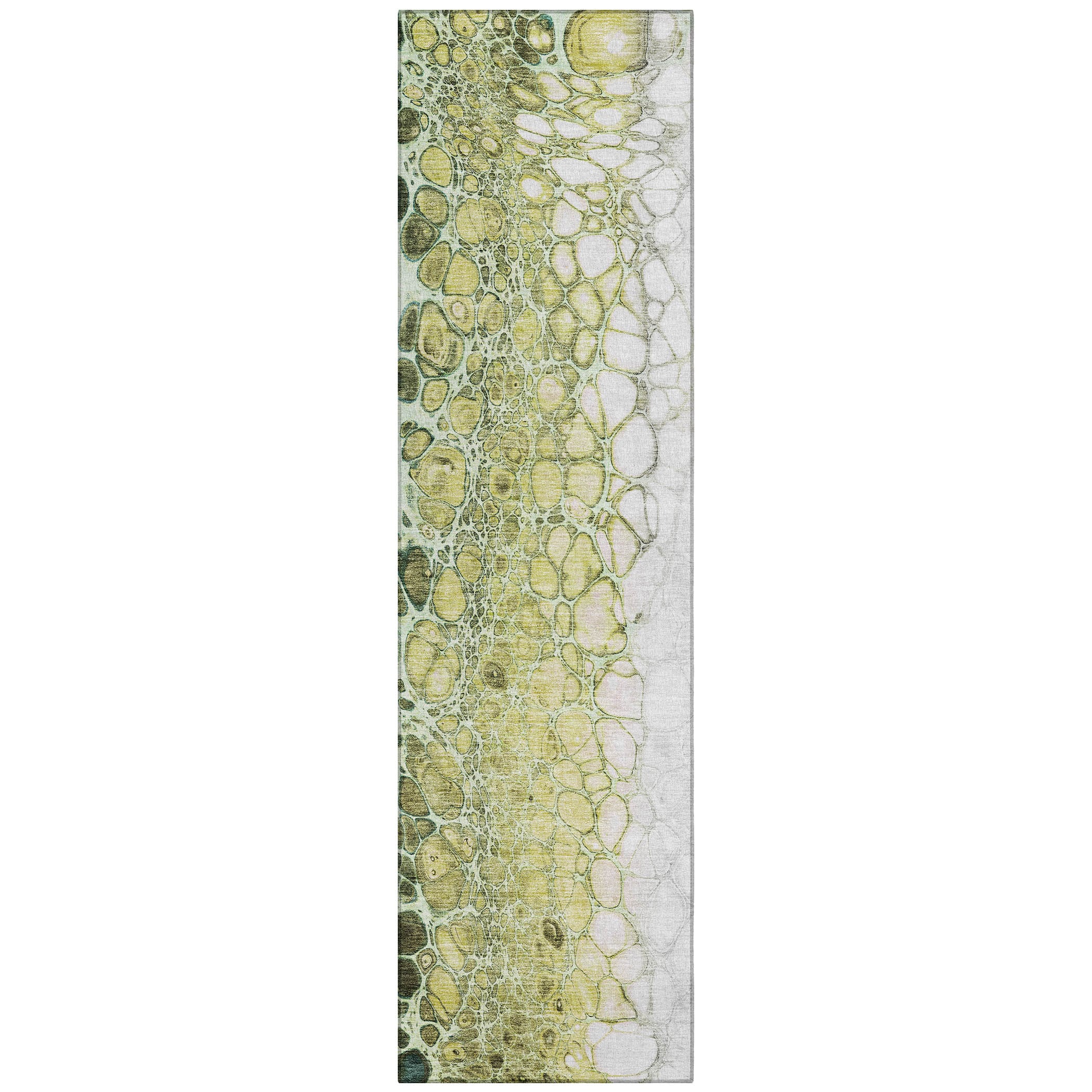 Addison Rugs ACN707OL2X8 Chantille ACN707OL 2 x 7 (ft) Polyester Olive Rectangular Indoor/Outdoor Geometric Machine washable Area rug