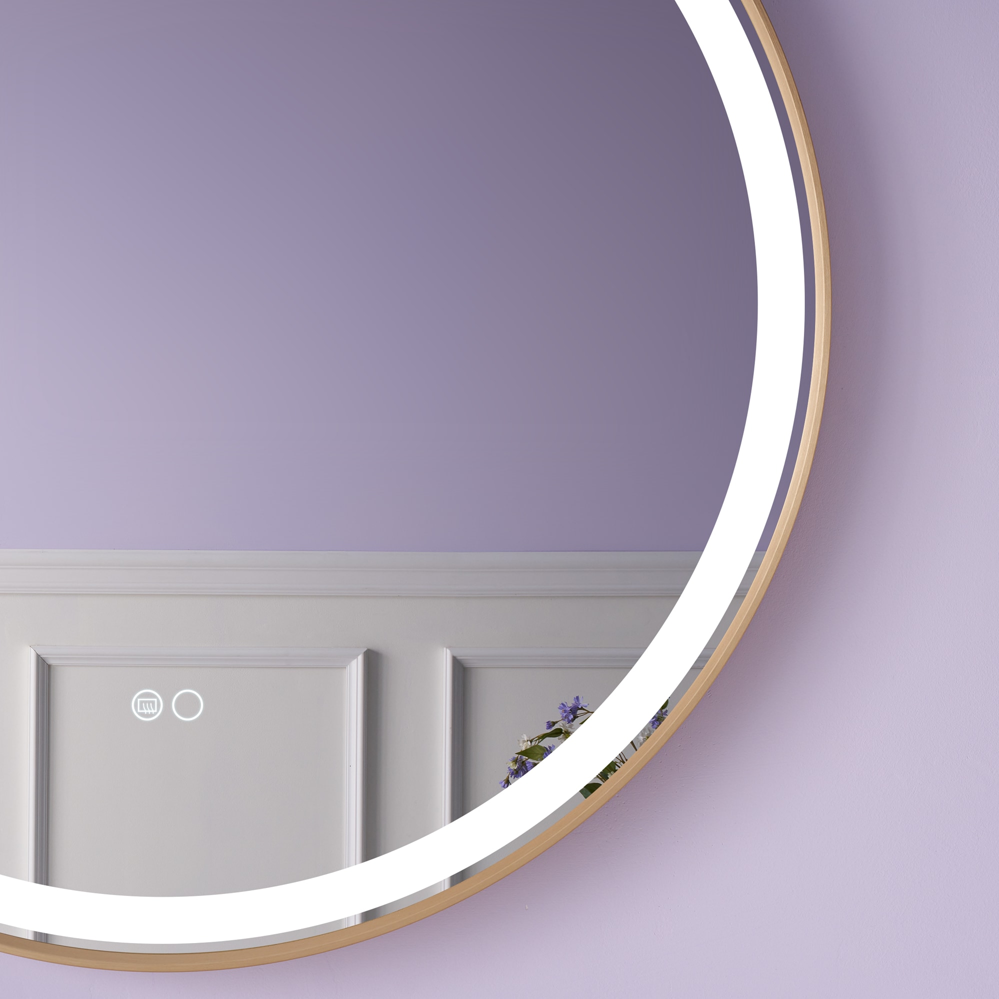 WELLFOR W9RD3232BG Framed-Bath-Mirrors - View #9