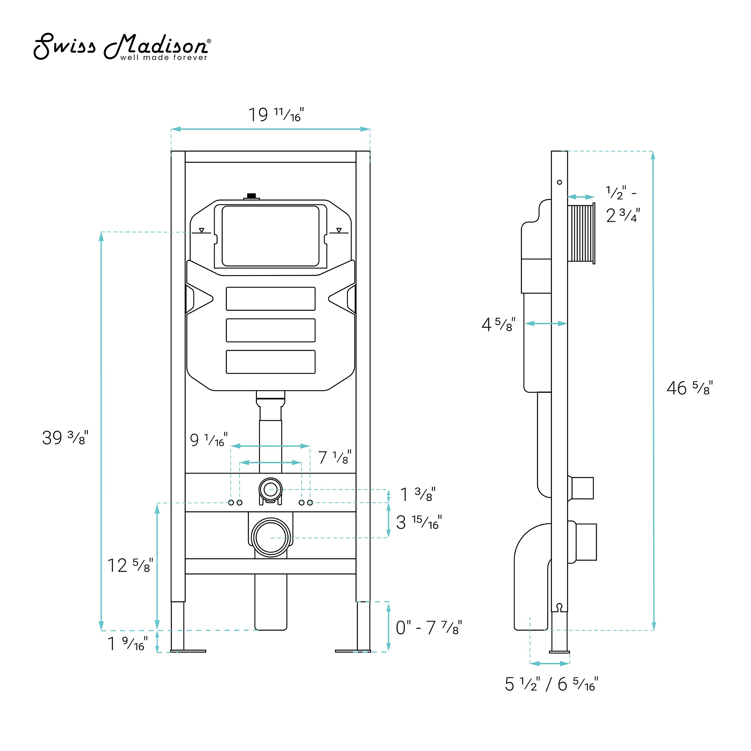 Swiss Madison SM-25-BFPRO03NB Toilet-Components-Accessories - View #5
