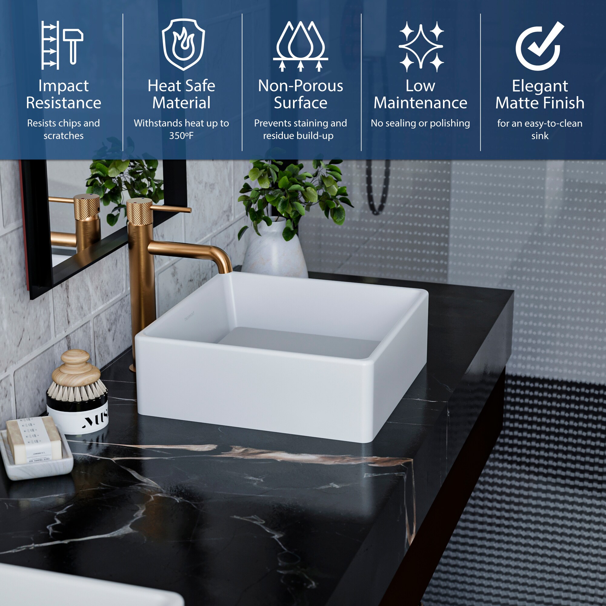 Karran QM175WH Bath-Sink - View #5