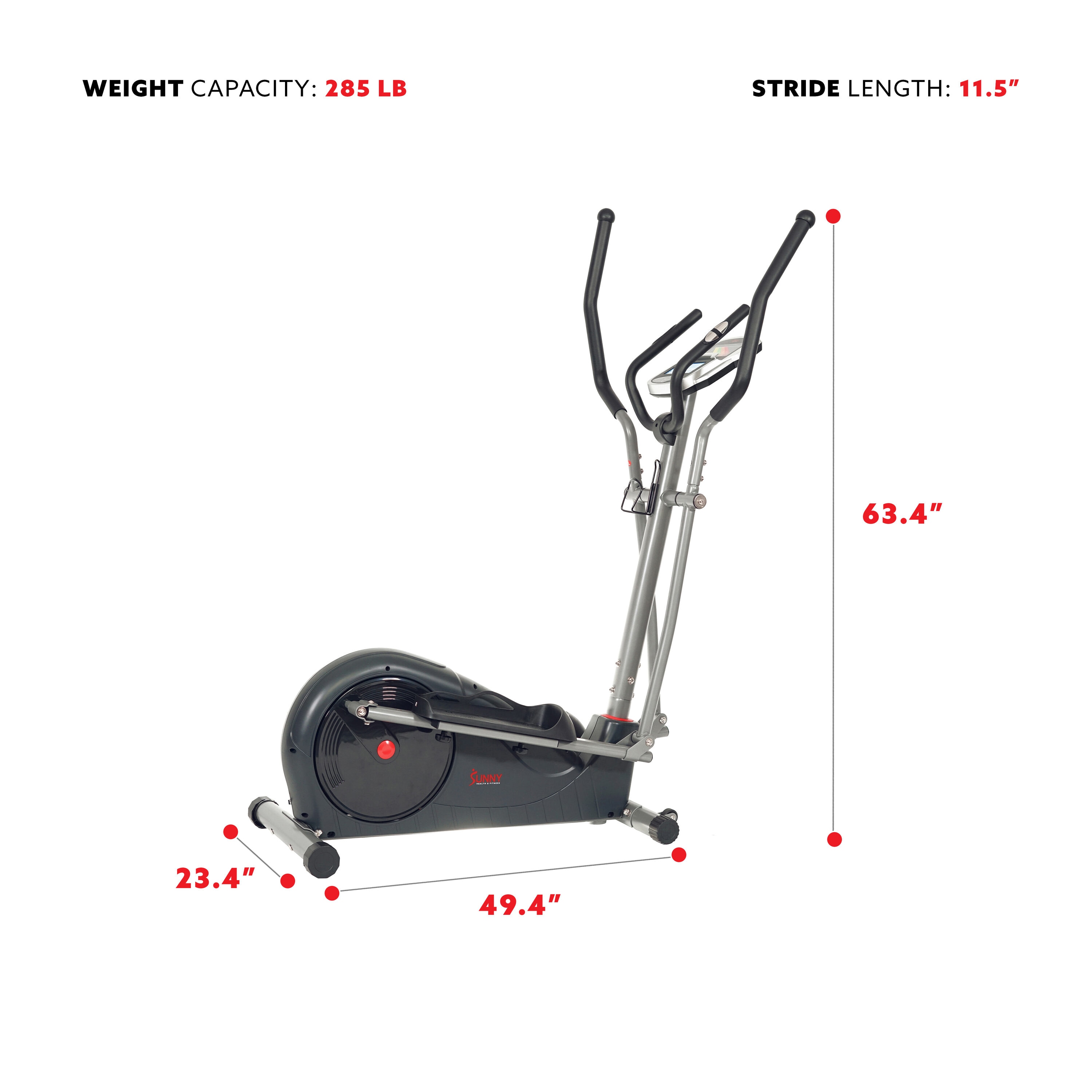 Sunny Health & Fitness SF-E320002 ellipticals - View #4